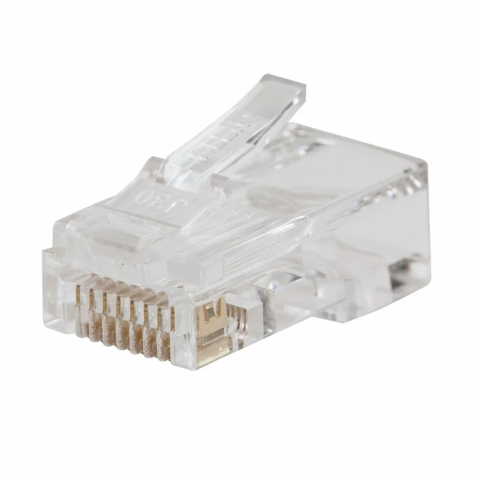Klein Tools Modułowa wtyczka danych Pass-Thru, RJ45 CAT6, złącza przelotowe 50 sztuk, VDV826-703