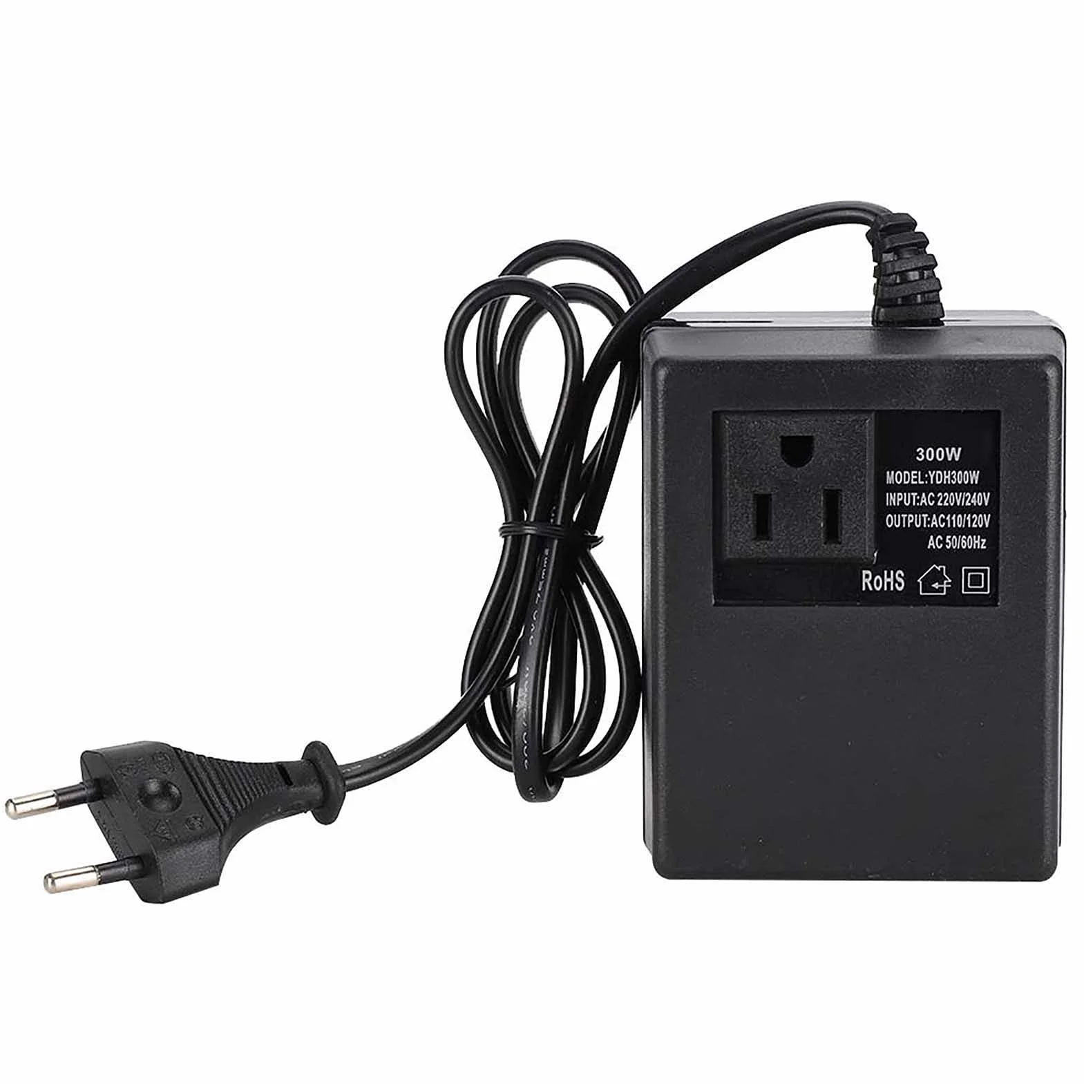 Transformator Mocy 300 W Przetwornica Napięcia AC 220 V do 110 V UE Adapter Wtyczki Kompaktowy Lekki Idealny Towarzysz W Podróży