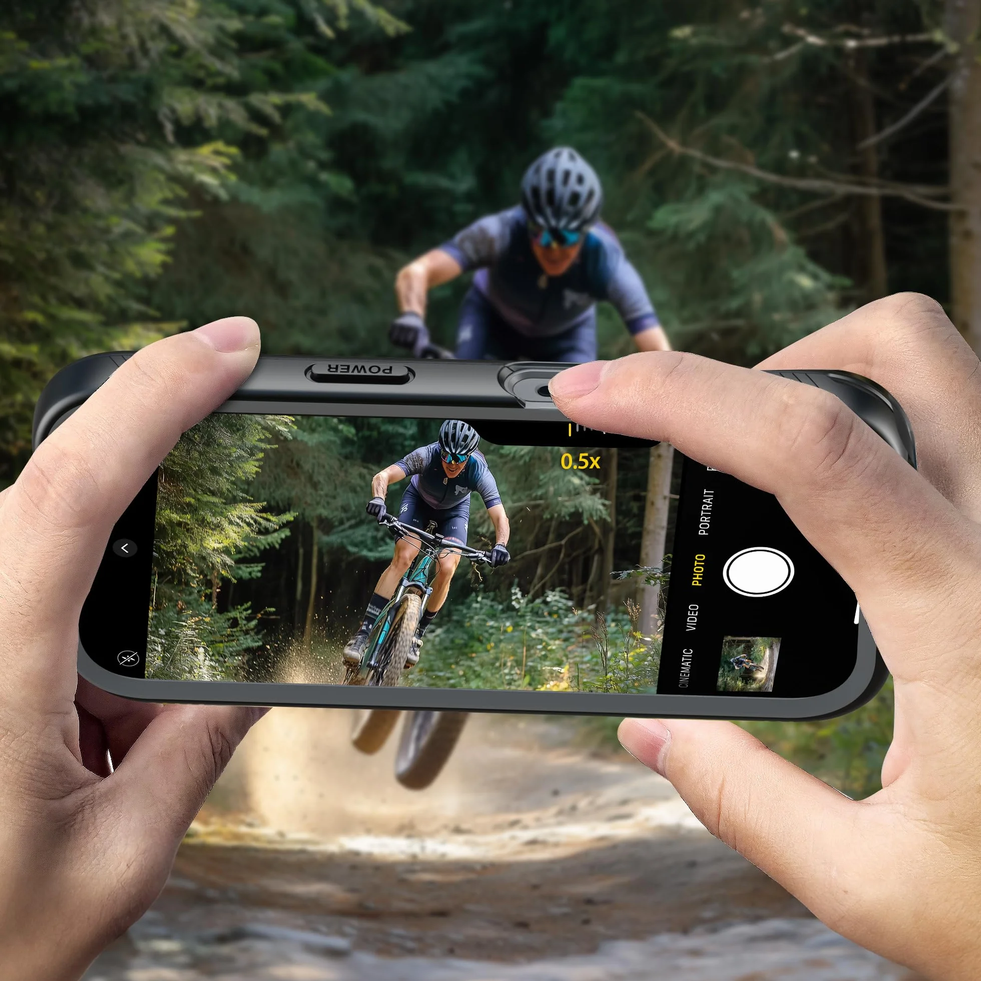 Cozycase Antykradzieżowe-Wodoszczelne-Szybkie Odblokowanie 1S do iPhone 15 Pro Max Uchwyt na Telefon do Roweru – Uchwyty Rowerowe na Kierownicę Motocykl Rower Szosowy Górski MTB Uchwyt