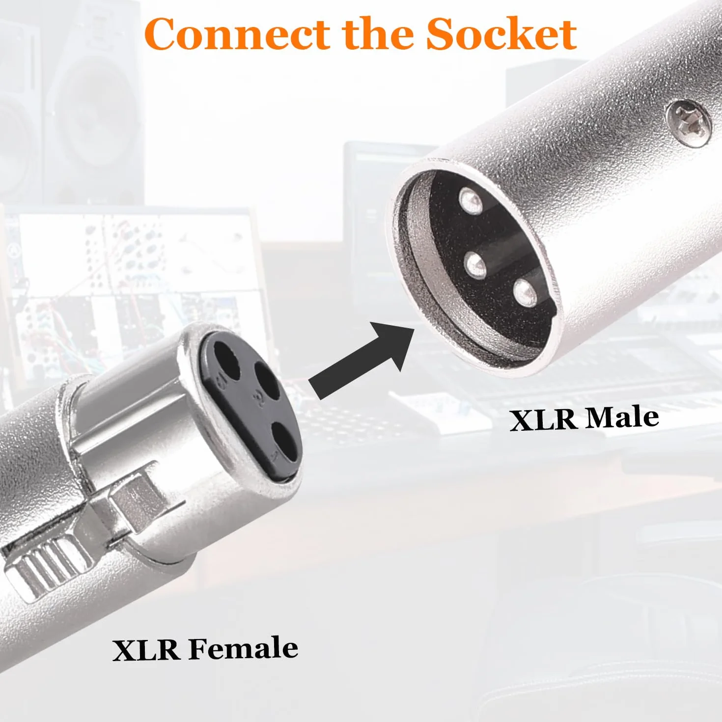 2 Sztuk 3-Stykowe Złącze XLR Gender Changer, Adapter XLR Żeński na Żeński, do Mikrofonów, Mikserów Sprzętu Audio