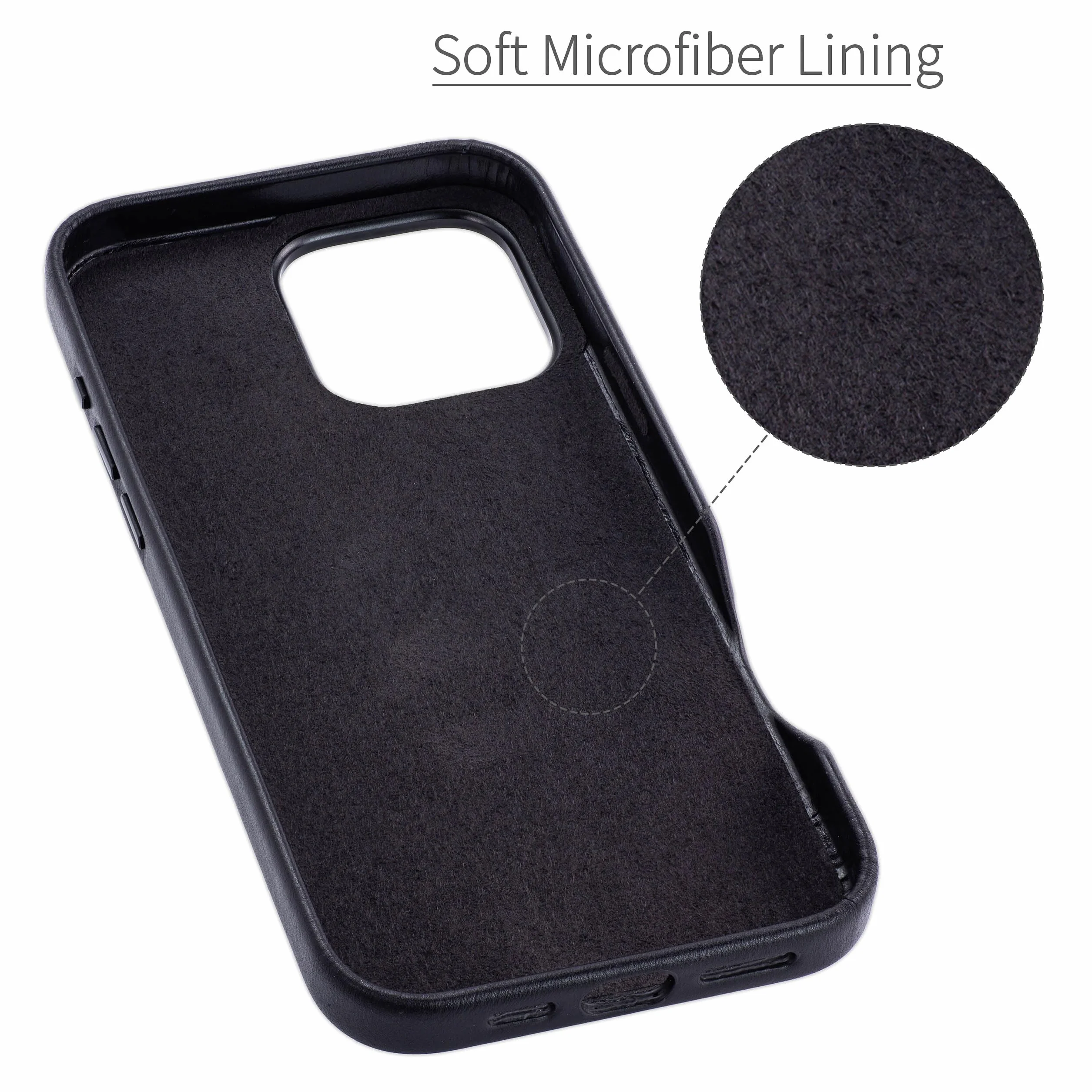 Dockem Etui ze Skóry Naturalnej V2 do iPhone 16 Pro Max z Wycięciem na Sterowanie Kamerą, Wbudowaną Metalową Płytką, Wszytym Portfelem z 2 Przegródkami na Karty Kredytowe (Czarny, M2GL)