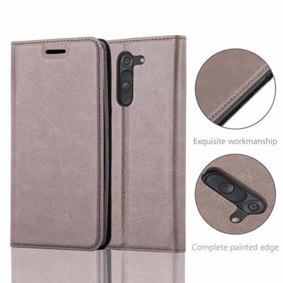 Etui na książki Cadorabo działa z LG G3 STYLUS w kawie brązowej - z magnetycznym zamknięciem, funkcją stojaka i przegródką na karty - portfel pokrowiec etui etui etui etui z klapką ze skóry PU