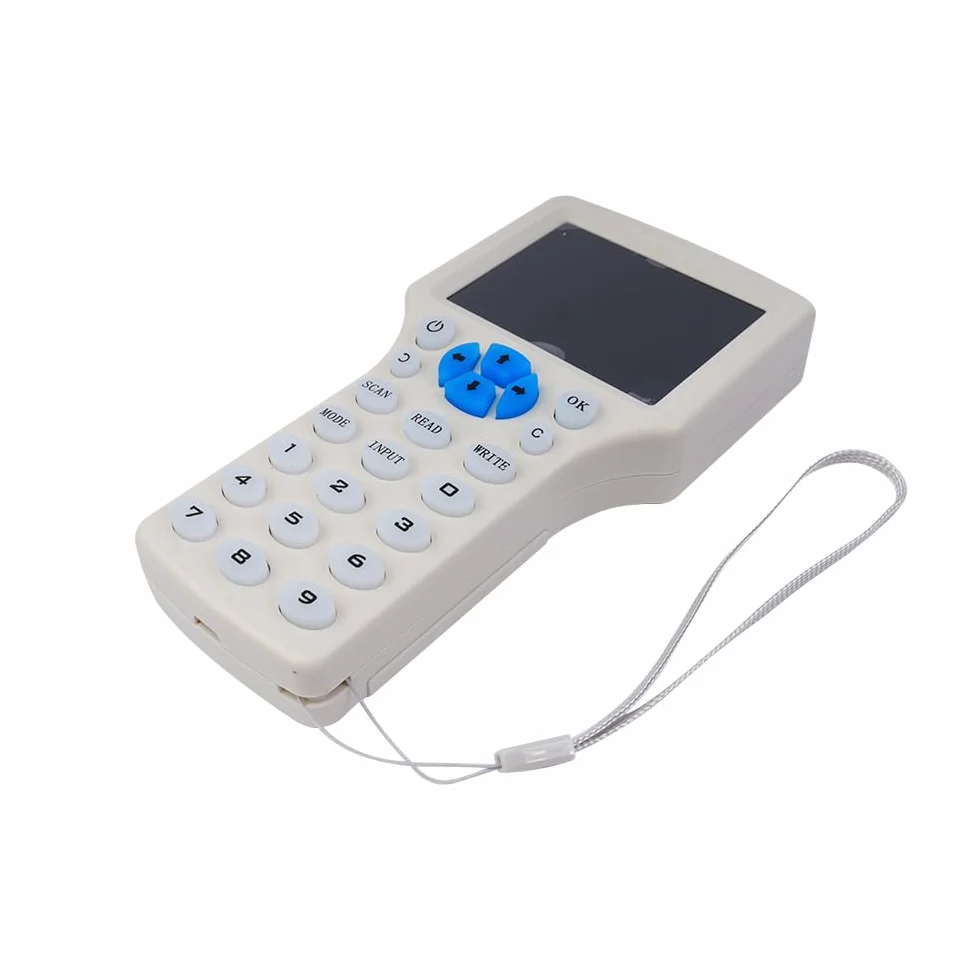 Sarini Czytnik/zapis/duplikator, czytnik NFC, 125 kHz 13,56 MHz 10 częstotliwości, kloner kart inteligentnych RFID, dekoder zaszyfrowanych kart, z możliwością zapisu kluczy