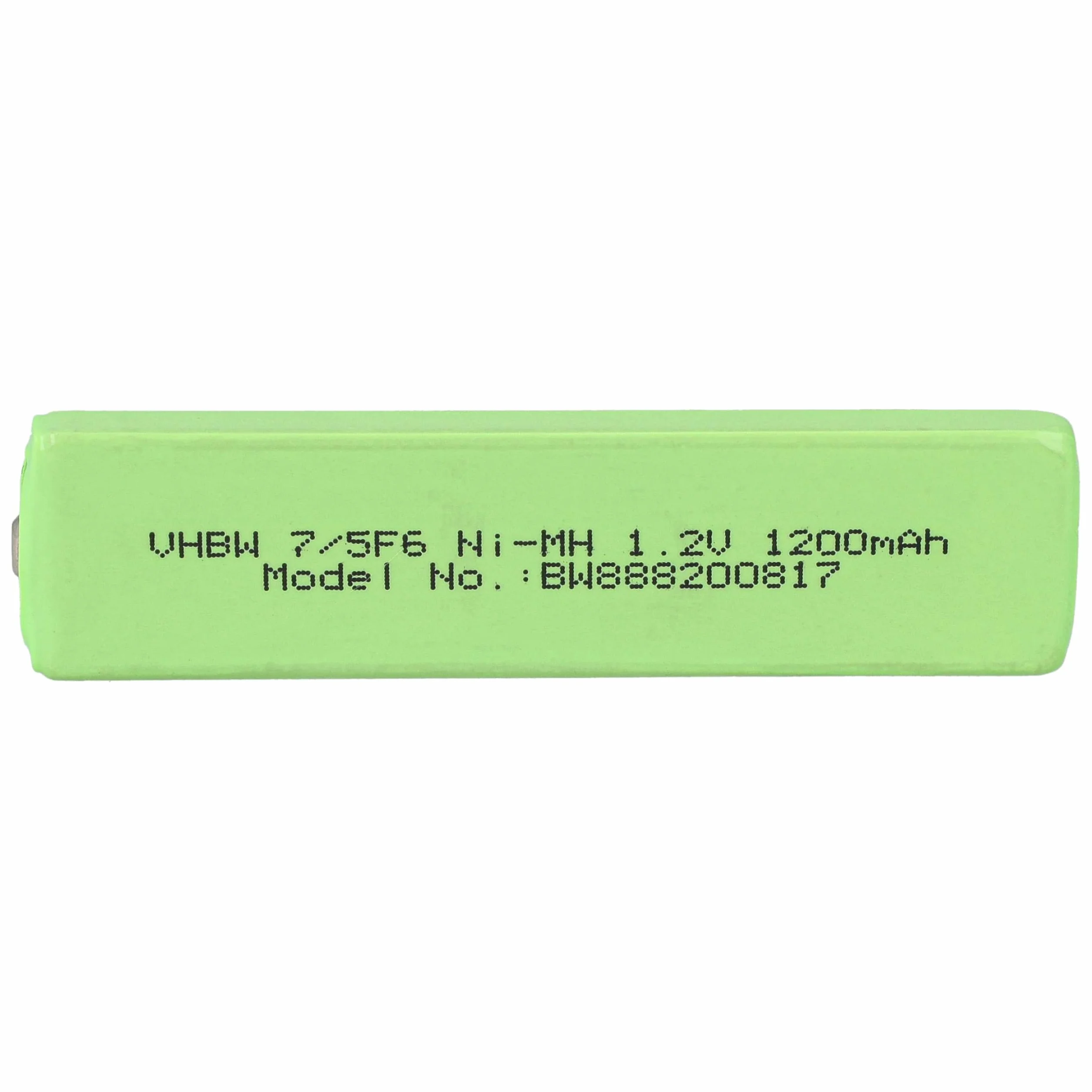 vhbw 2 x bateria zamienna do Sony NC-6WM, NC-5WM, NC-4WM, NH10WM do odtwarzacza CD (1100 mAh, 1,2 V, NiMH), akumulator 7/5F6, przycisk Top