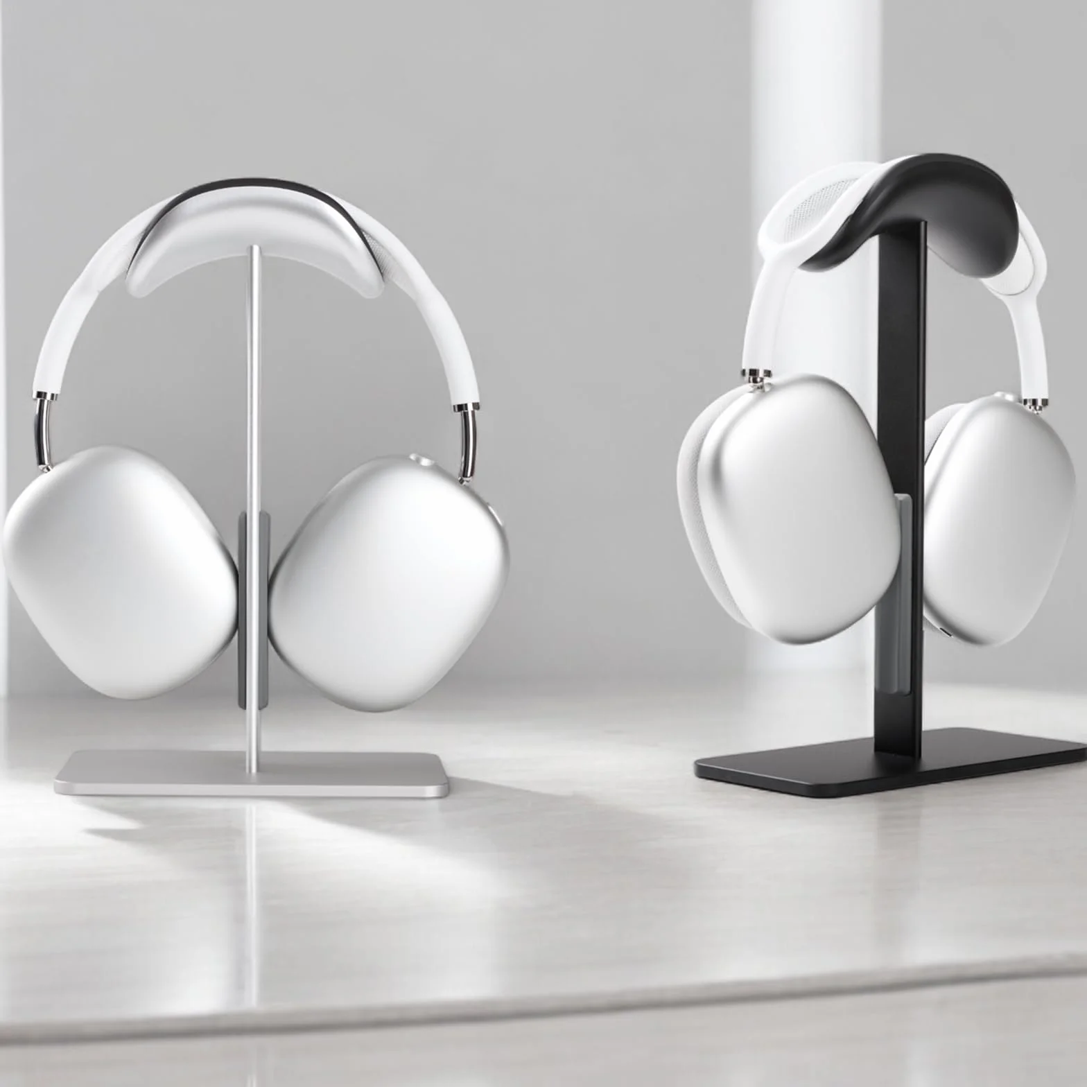 AirPods Max stojak z trybem uśpienia – solidna aluminiowa, antypoślizgowa podstawa, ochrona ABS, powierzchnia dotykowa odporna na zarysowania (czarna)