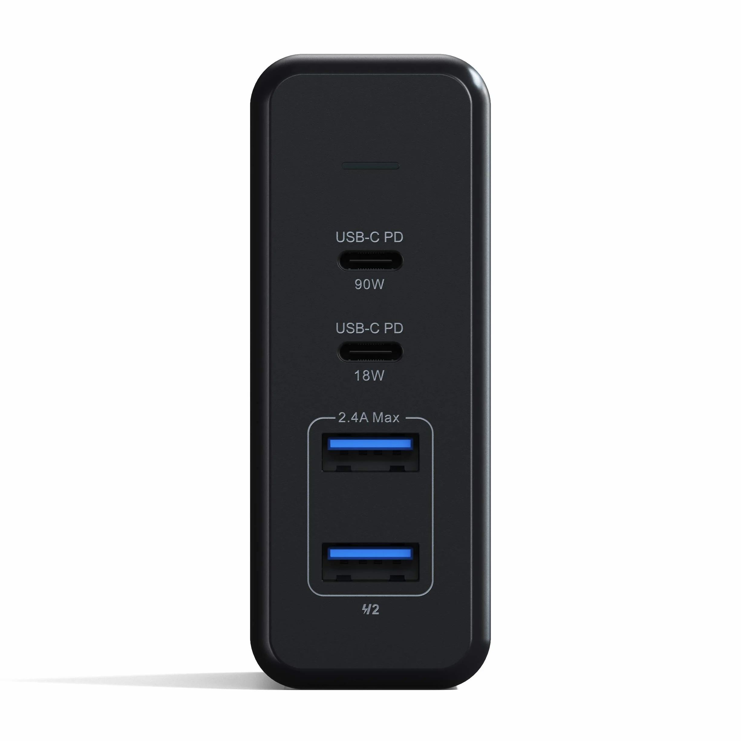 SATECHI 108W USB-C Ładowarka Biurkowa 2x USB-C 2x USB-A Stacja Szybkiego Ładowania do MacBook iPad iPhone