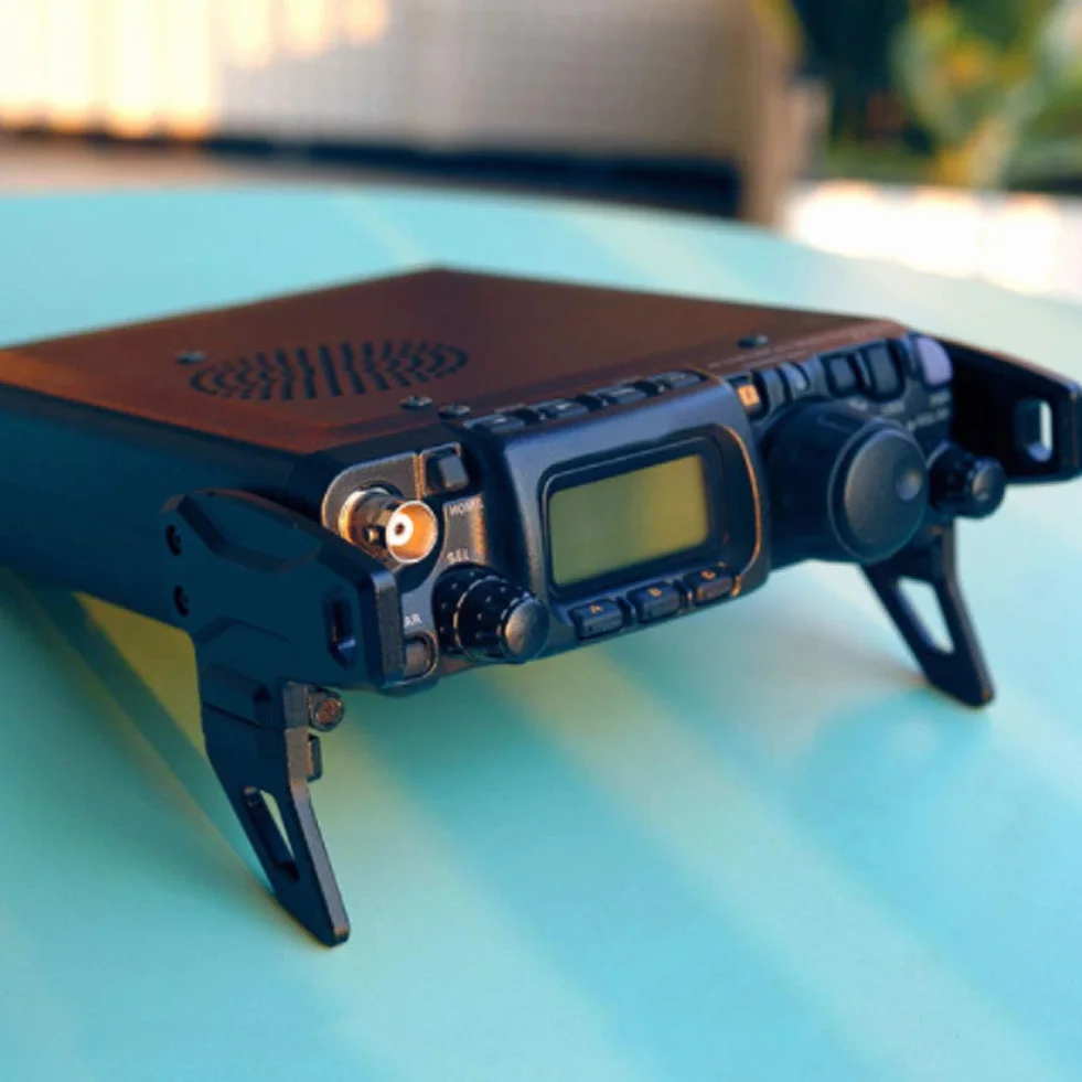 Uchwyt radiowy ze stopu aluminium, FT-818ND 817ND uchwyt radiowy
