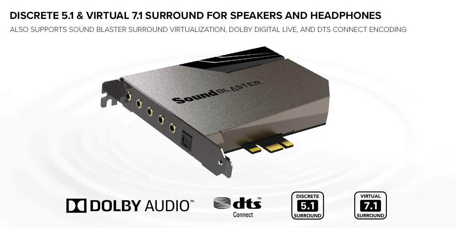 Creative Sound Blaster AE-7 wewnętrzna karta dźwiękowa PCIe 127 dB DNR ESS SABRE 9018 DAC