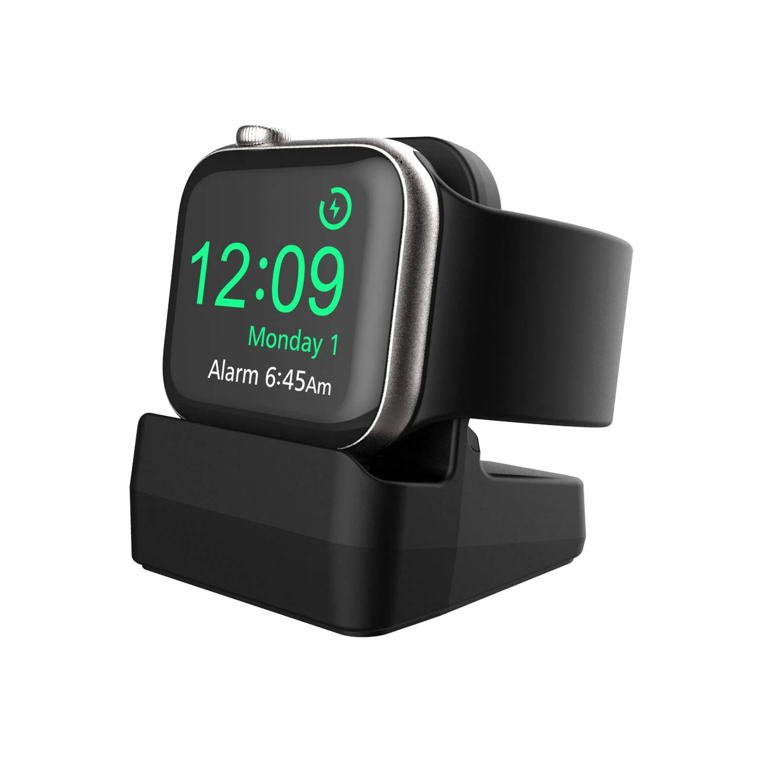 Cozycase Stacja ładująca kompatybilna z Apple Watch Series 9/8/7/SE/Series 6/Series 5/Series 4/Series 3/Series 2/Series 1, uchwyt stacji dokującej do 38/40/41/42/44/45mm (czarna)