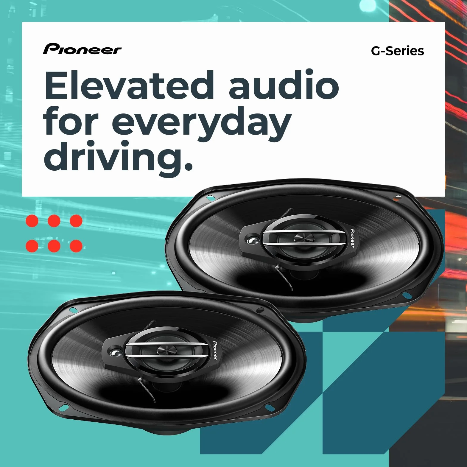Pioneer TS-G6930F 6"x9" 3-drożne głośniki współosiowe 400W 45W RMS 70mm