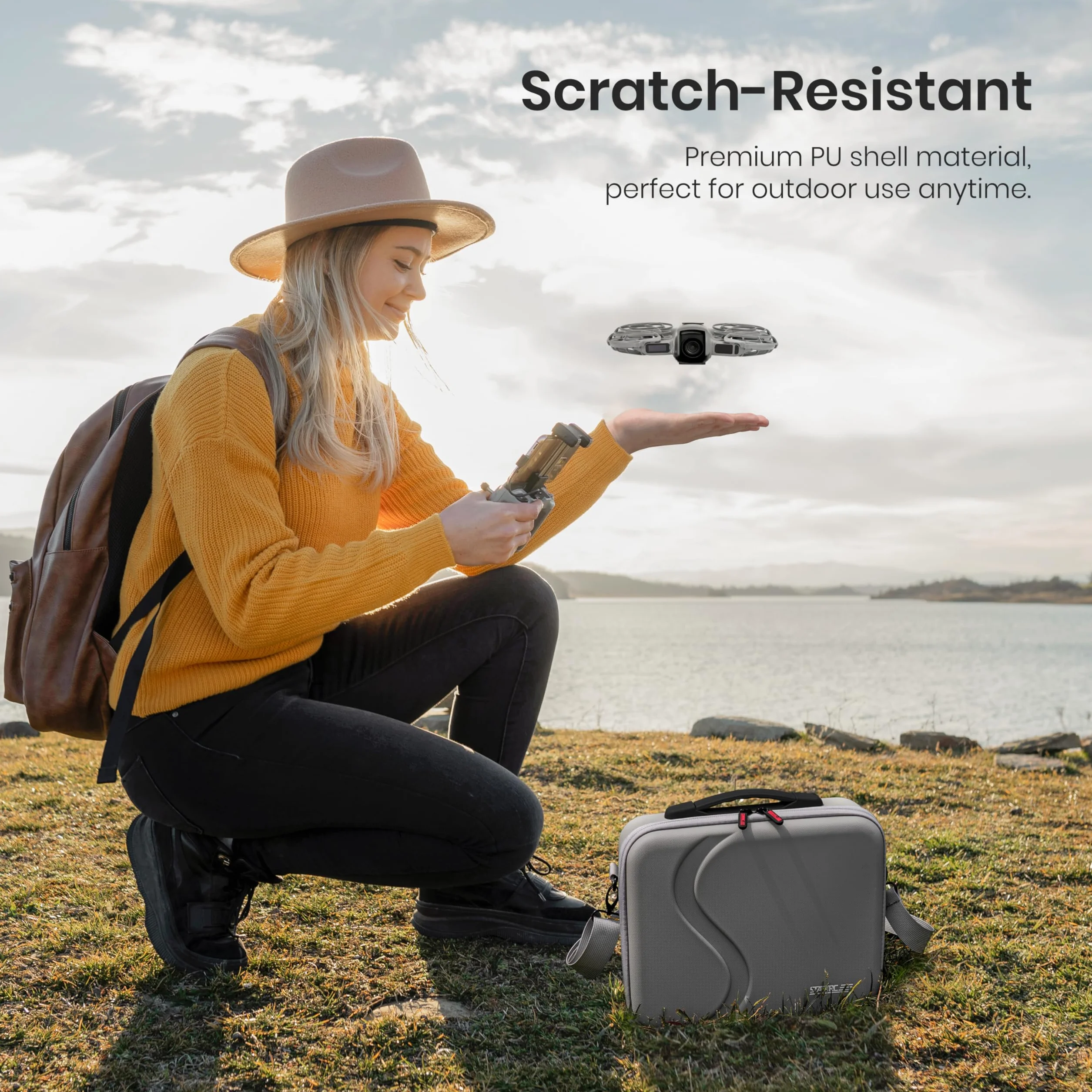 STARTRC Przenośna Torba Ochronna z PU dla DJI Neo 2 Fly More Combo – Etui na Drona
