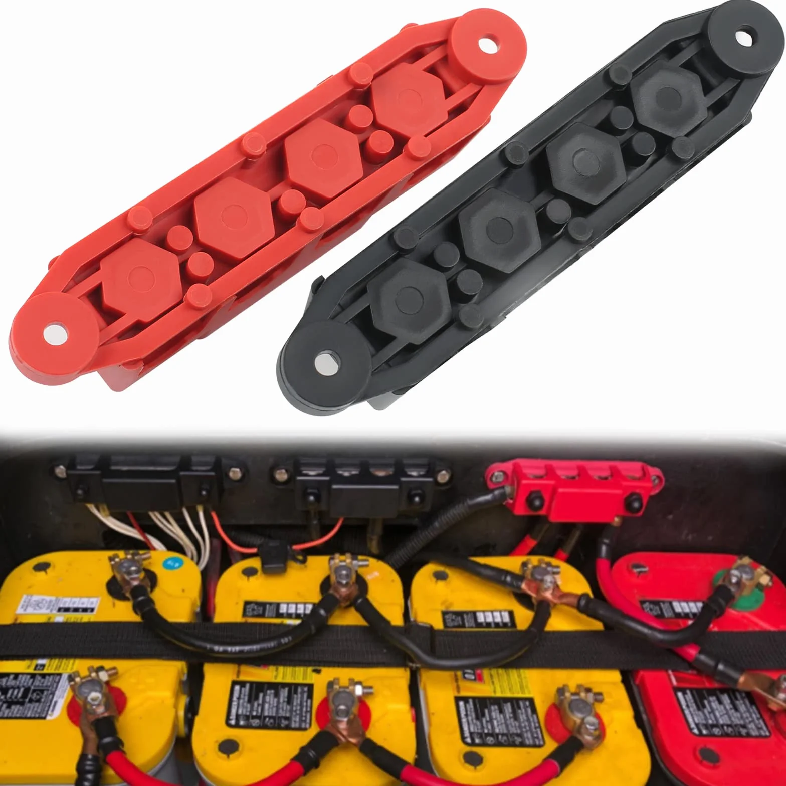 Szyny zbiorcze 12-48 V DC BusBar Box 4×M8 moduł rozdzielczy prądu