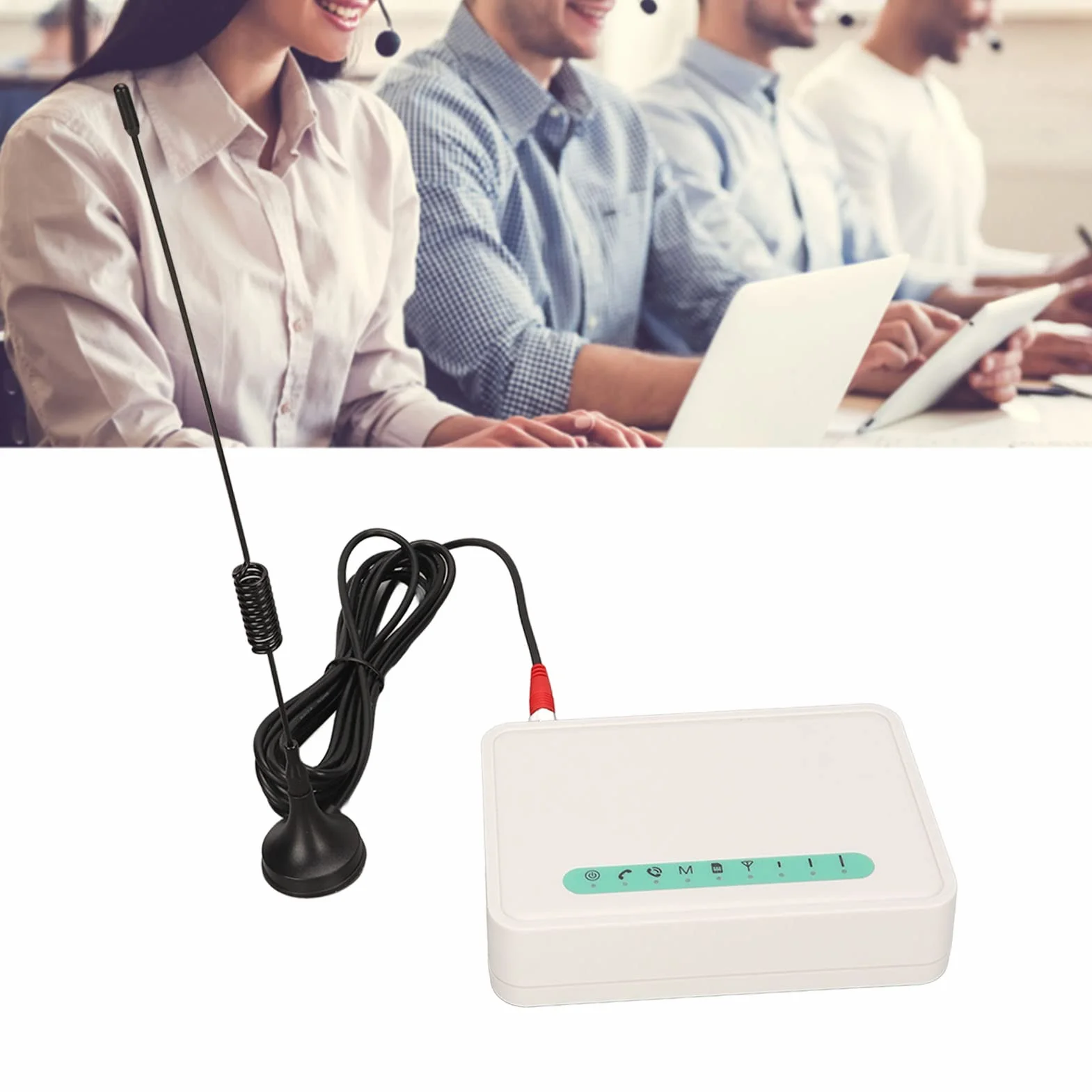 Naprawiono Terminal Bezprzewodowy GSM, 3G 4G LTE Quad Band GSM 850/900/1800/1900Mhz Desktop Wireless Terminal Dzwoniącego Dialer z LED Lights, do Telefonu Stacjonarnego, Alarm