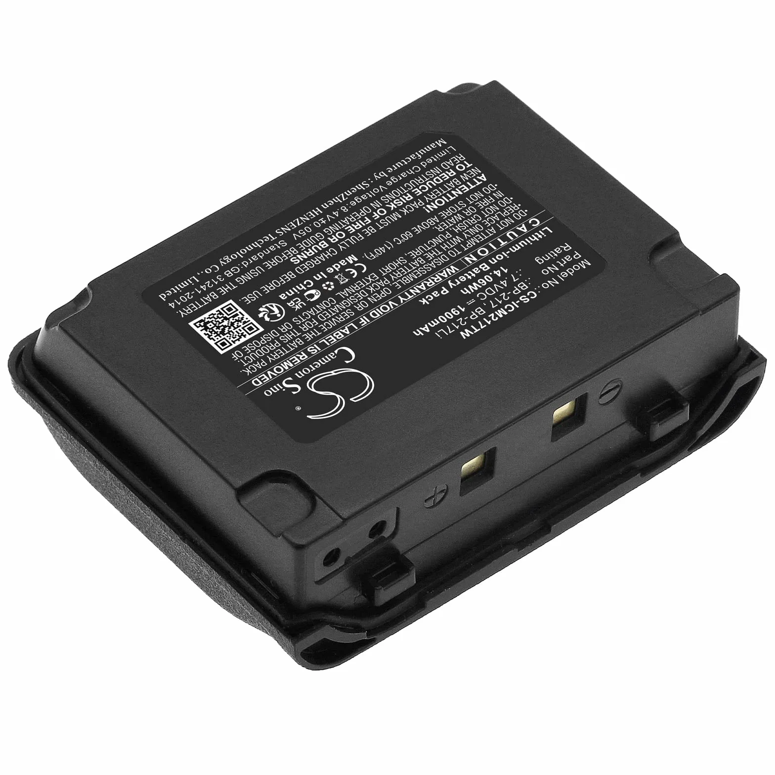 Cameron Sino akumulator do Icom IC-80AD, IC-91A, IC-91AD, IC-E80D, IC-E90, IC-E91, IC-T90, IC-T90A, IC-T90E, IC-T91, ID-91 PN:Icom BP-217, BP-217Li 1900mAh / 14.0 6 Wh