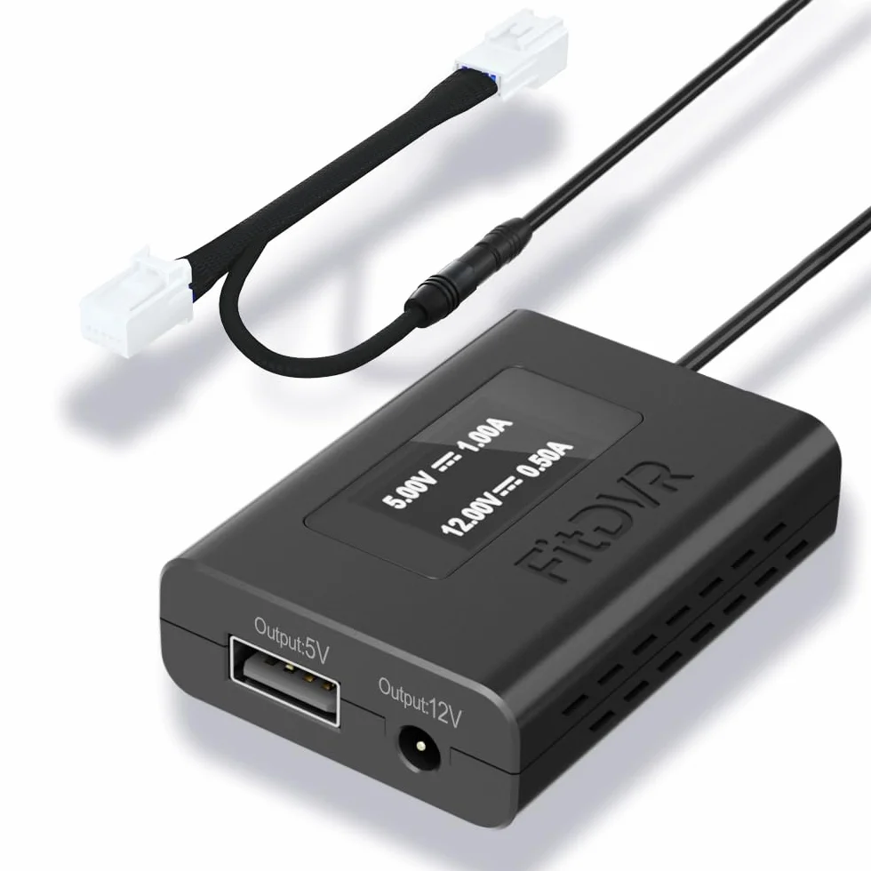 Adapter zasilania 10-pin do Dodge Jeep Ram Chrysler Ram1500 Cherokee Durango LED USB 5V 12V D3-012