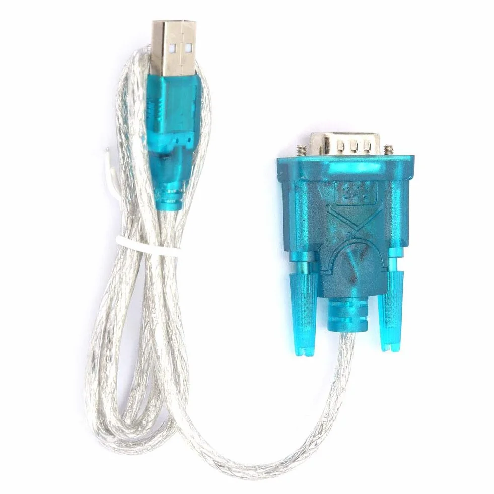Adapter USB na RS232 2 sztuki HL-340 - kabel szeregowy 9-pinowy, pasuje do Win95/98/ME/2000/XP/Win7 32bit/64bit/Vista