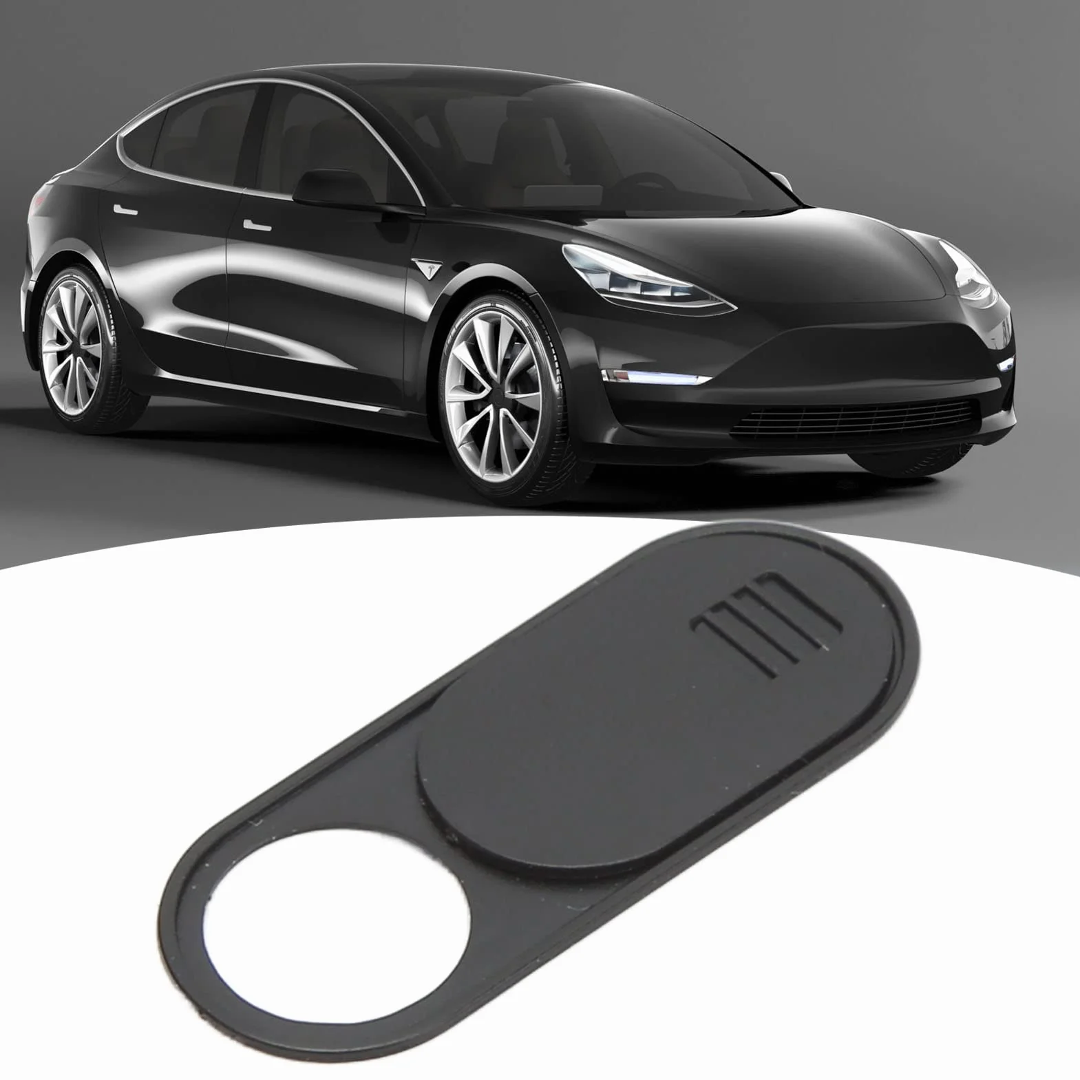 Car Camera Camera Cover, Ultra Cienka pokrywka kamery internetowej do laptopa, szkiełko z kamery laptopa, cienka czarna kamera ABS Blocker Cover Camera Wymienca
