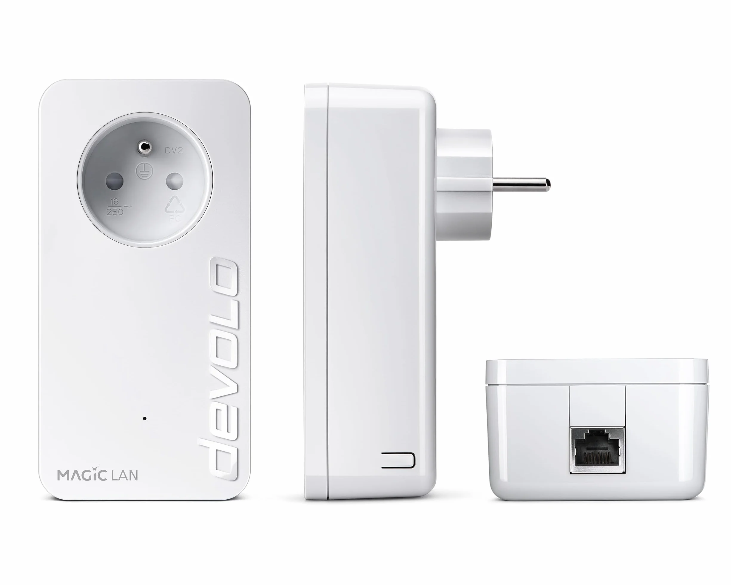 devolo Magic 2 LAN adapter Powerline 2400 Mbit/s Gigabit biały