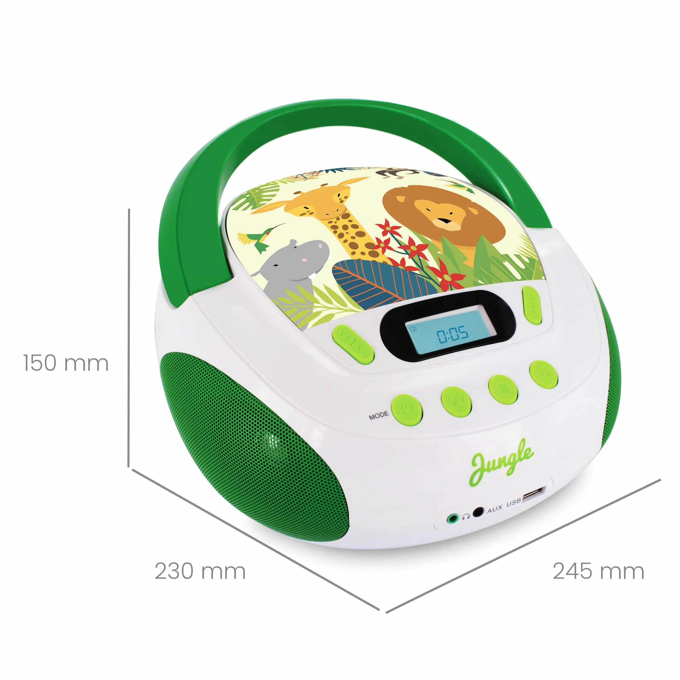 Metronic Gulli przenośne radio/odtwarzacz CD/MP3