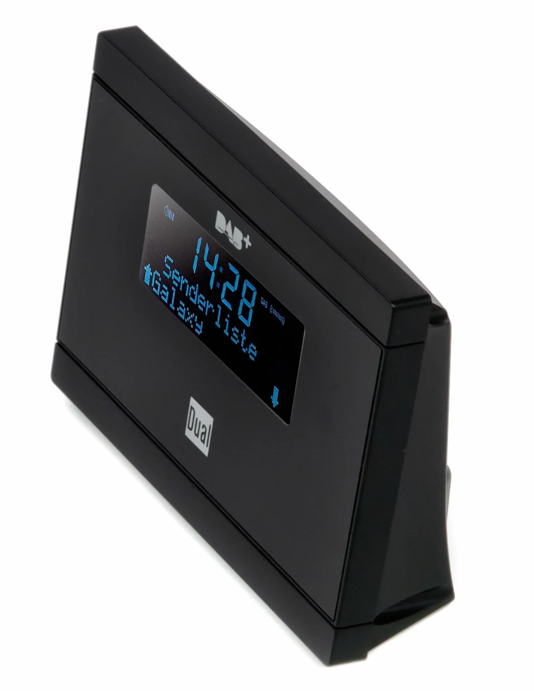 Dual DAB 2 A cyfrowy adapter radiowy z pilotem zdalnego sterowania (wyświetlacz LCD, tuner DAB(+)/UKW, funkcja alarmu), kolor czarny