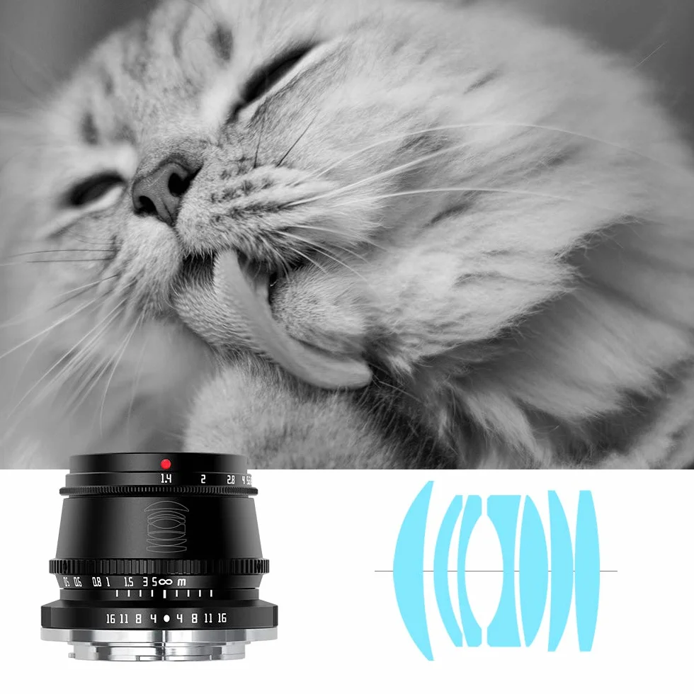 TTArtisan 35mm F1.4 Obiektyw APS-C Sony E Mount Ręczna Ostrość