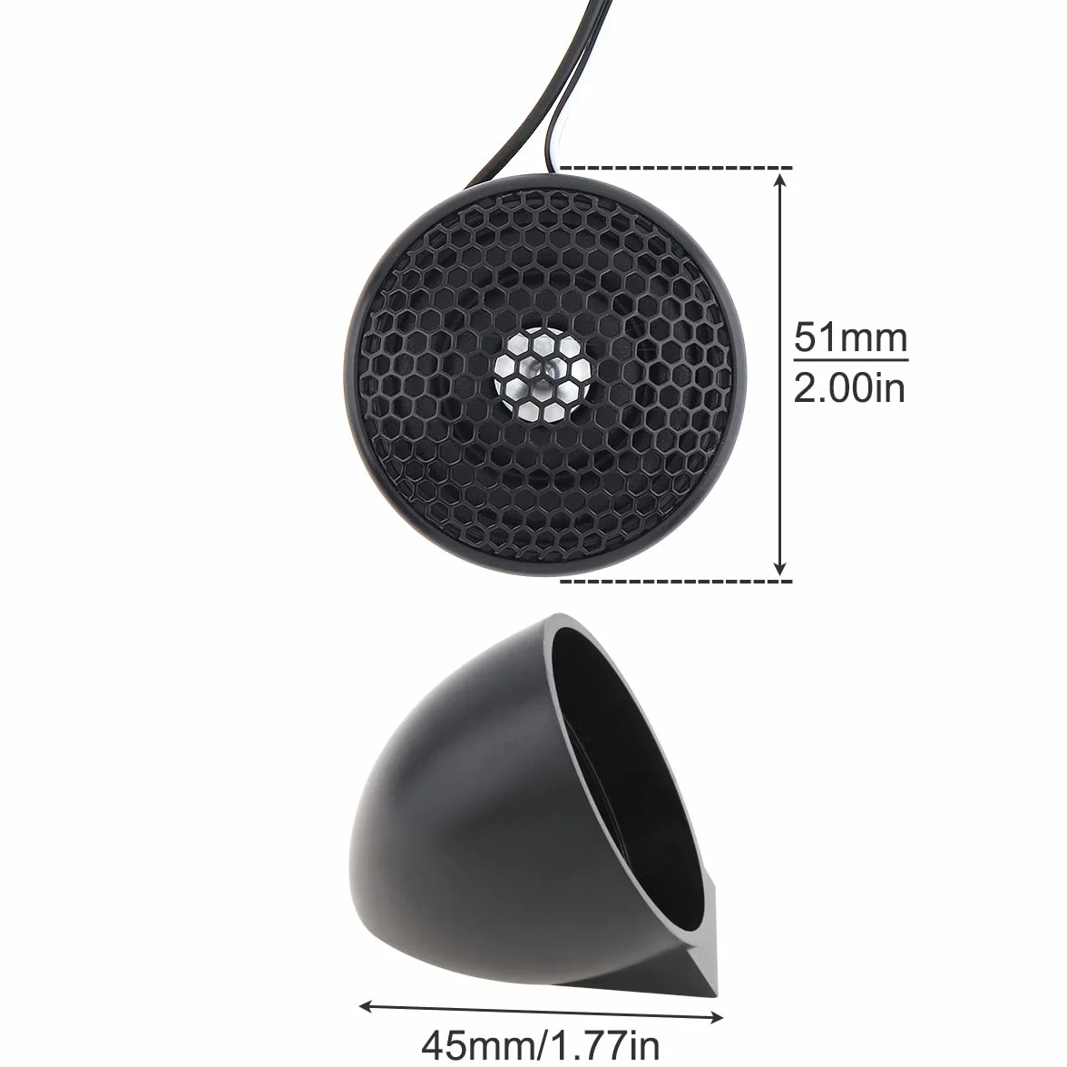 Głośniki wysokotonowe samochodowe 150 W 4 Ohm 2 sztuki