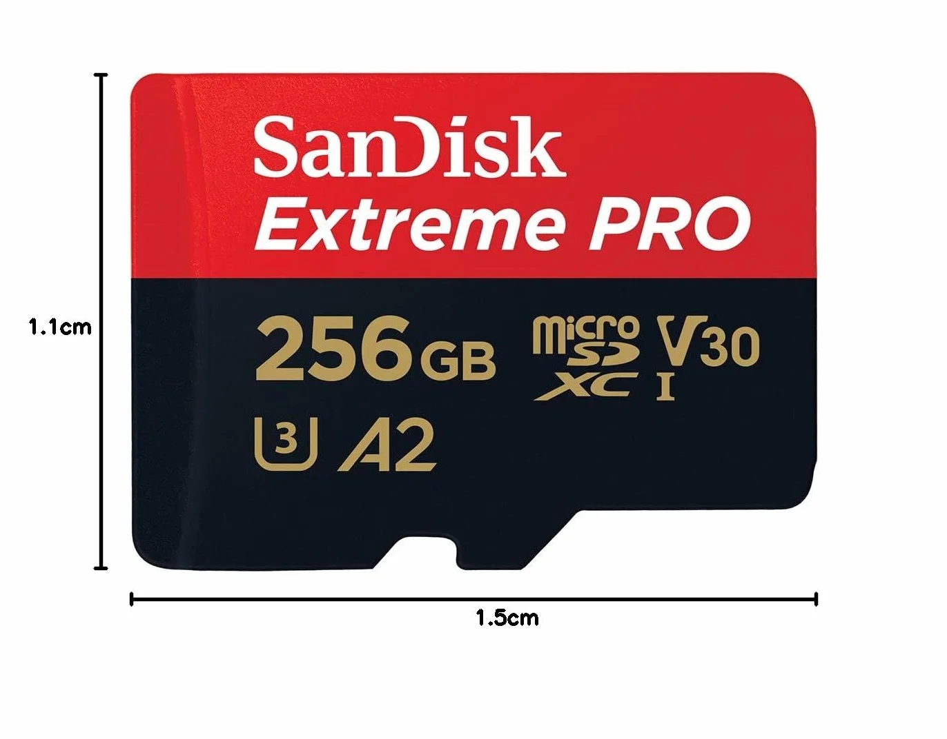 Sandisk Extreme Pro Karta Pamięci MicroSD 256 GB SDSQXCD-256G-GN6MA Czarny