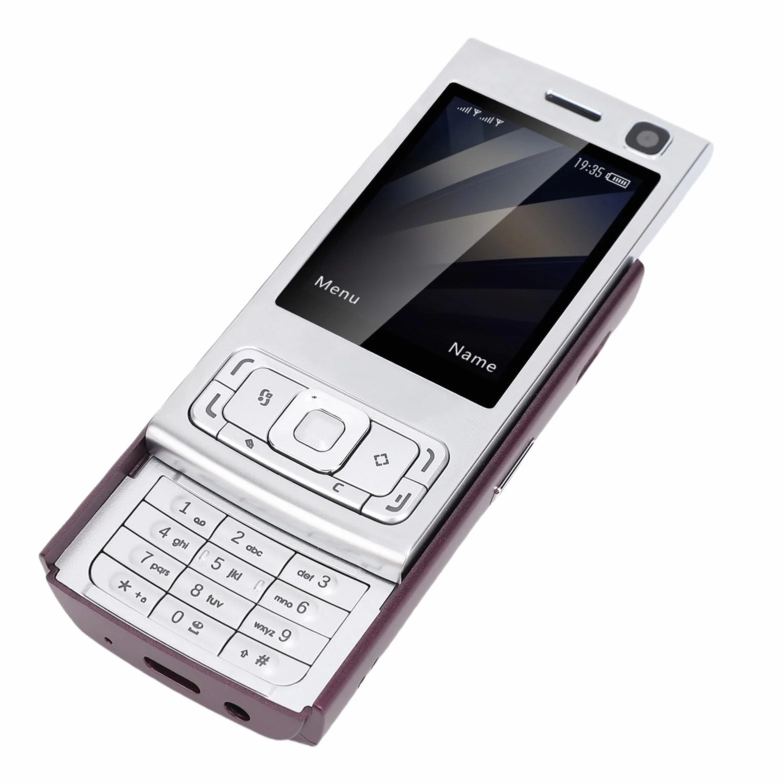 Odblokowany Telefon Wysuwany z Ekranem o Przekątnej 2,0 Cala, Zestawem Głośnomówiącym o Dużej Głośności i Dużymi Przyciskami Zapewniającymi łatwą obsługę (PURPLE)
