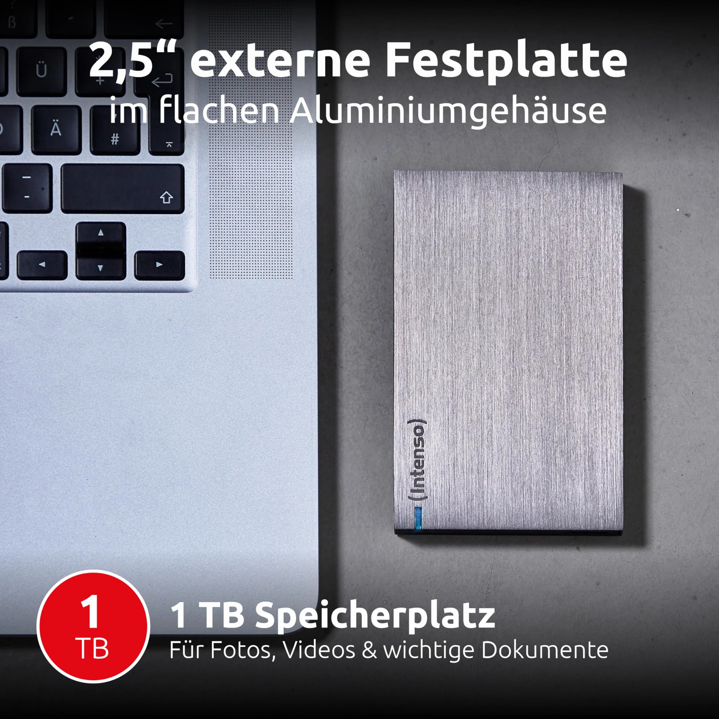 Intenso zewnętrzny dysk twardy 1 TB 2,5 cala 5400 rpm USB 3.0 antracyt