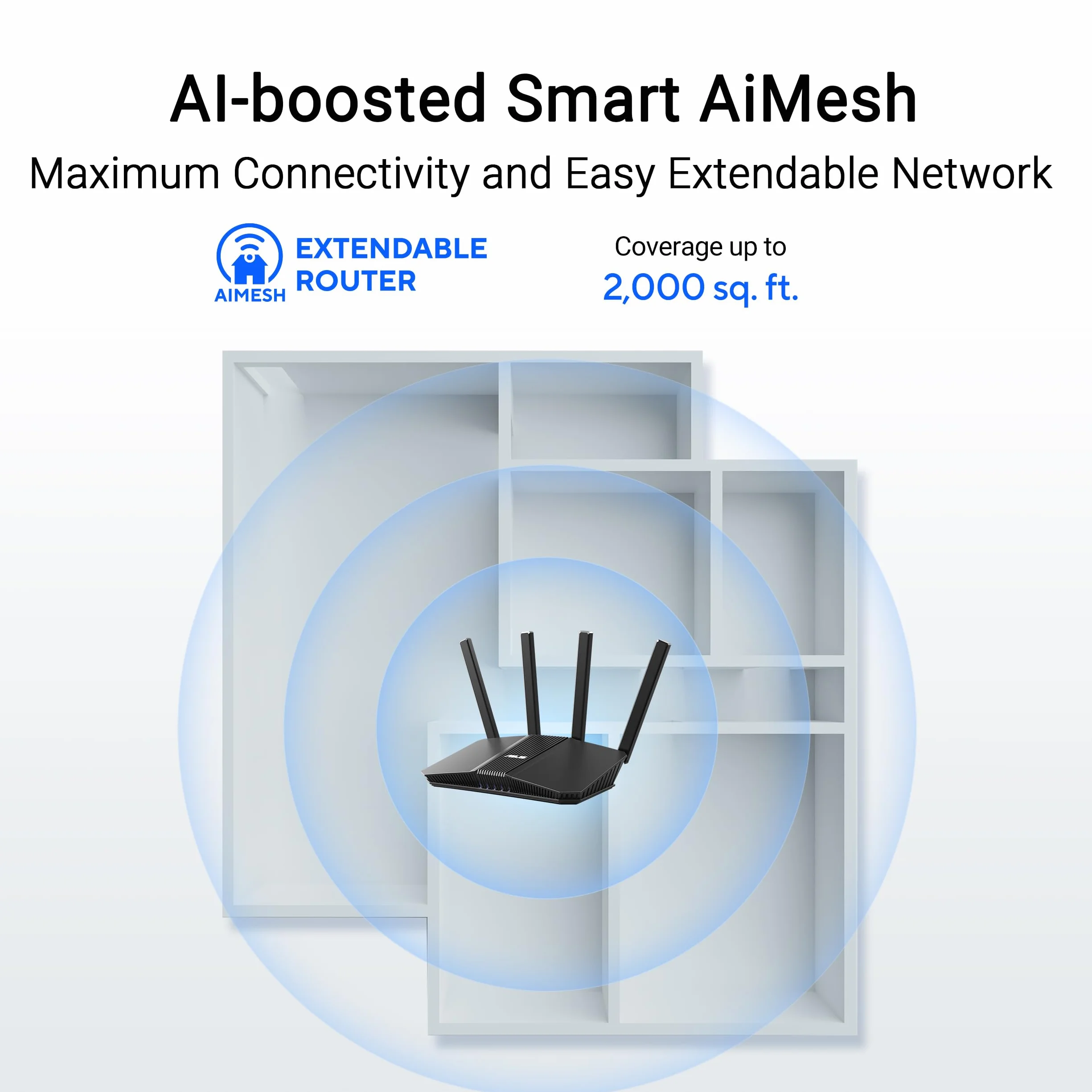 ASUS RT-BE55 Dual-Band WiFi 7 (802.11be) Smart AiMesh router kombinowany