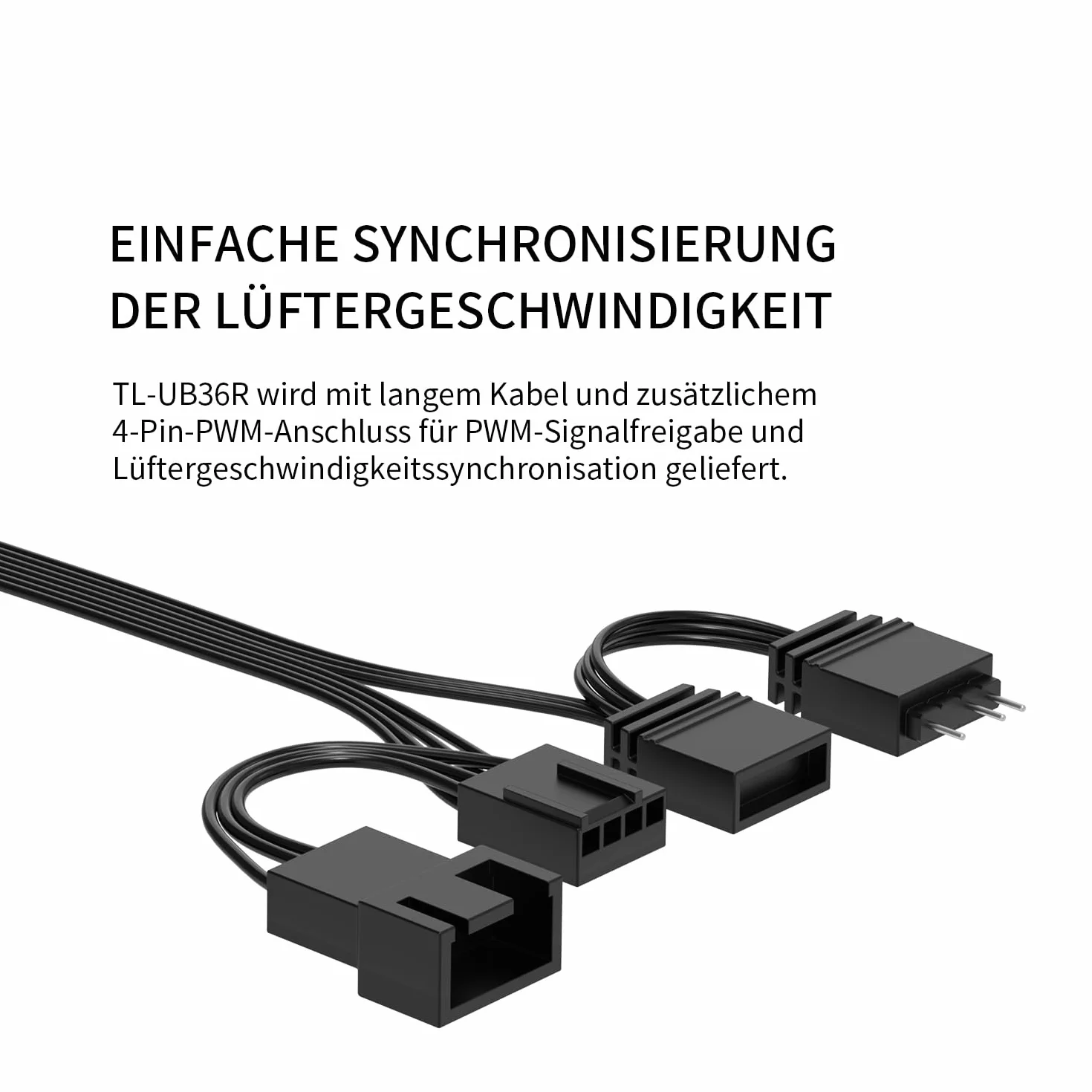 Thermalright TL-UB36R wentylator obudowy 120 mm, 3-pak-PWM, cichy (≤ 27 dB(A), z odwróconą łopatką / oświetleniem ARGB 5 V, do chłodzenia wodą procesora i chłodzenia obudowy, czarny