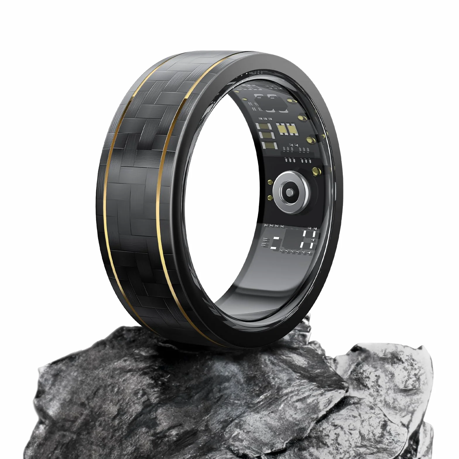 Smart Ring męski damski IP68 monitorowanie tętna 24/7 fitness pierścień kompatybilny iOS Android rozmiar 12