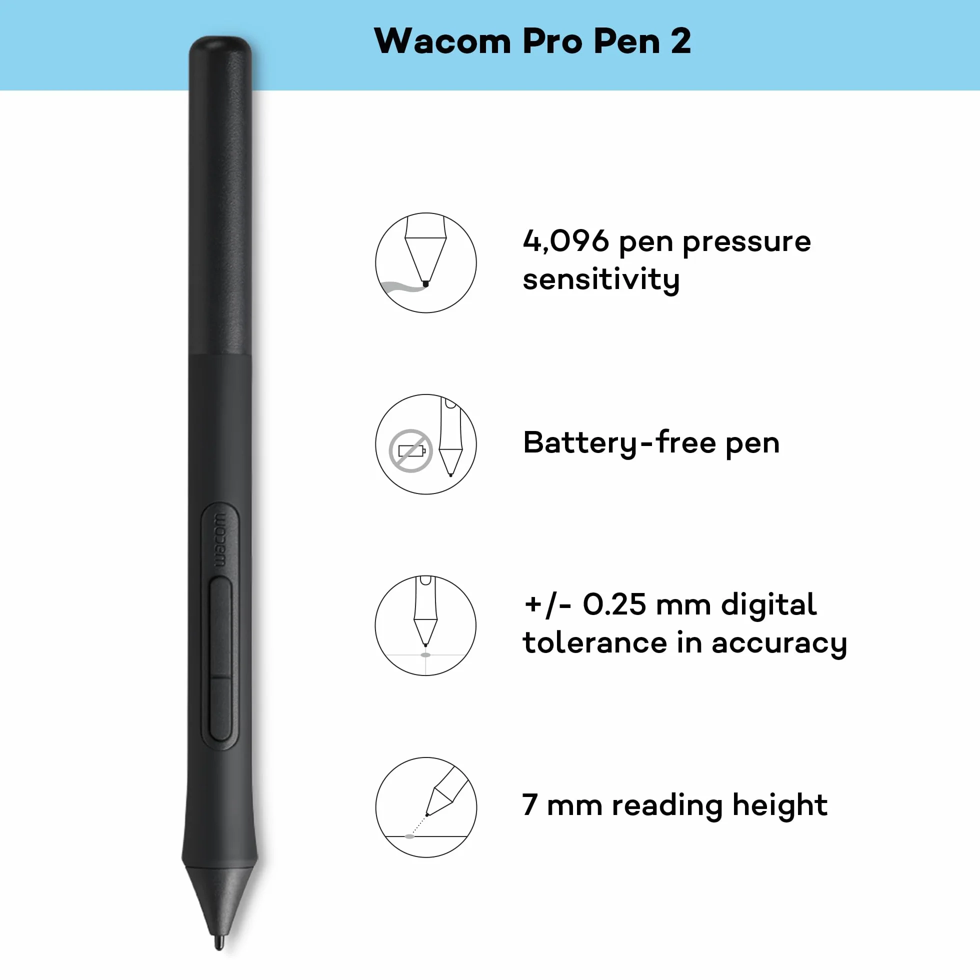 Wacom Intuos Medium Tablet Graficzny - Cyfrowy Tablet do Malowania, Szkicowania i Edycji Zdjęć, W Zestawie z Ultraczułym Piórem, Odpowiedni do Pracy i Nauki Zdalnej, Czarny