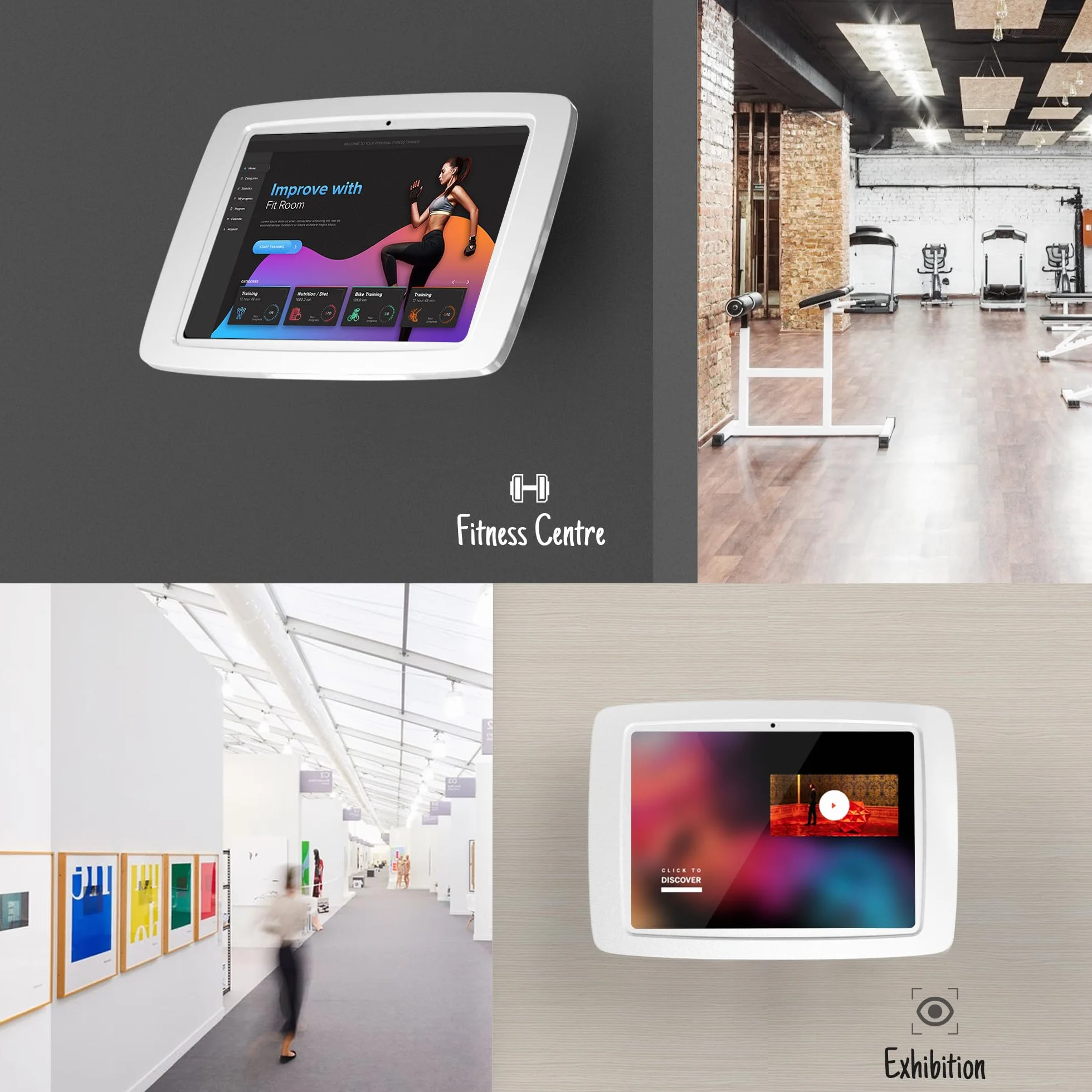 BSW102WA Uchwyt ścienny do tabletu kompatybilny z iPad 10 27.7 cm, iPad 27.9 cm A16, Pro 27.9 cm, Air 4 5