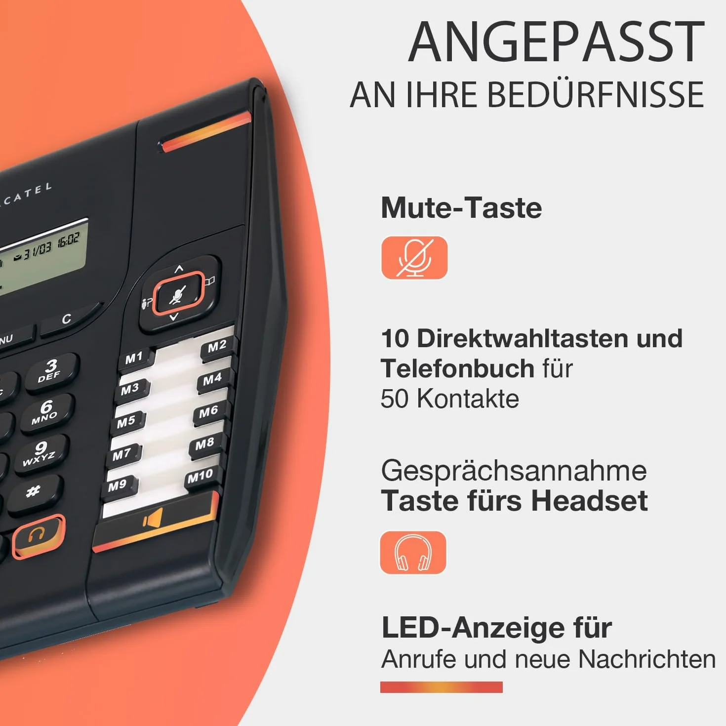 Alcatel Temporis 580, czarny
