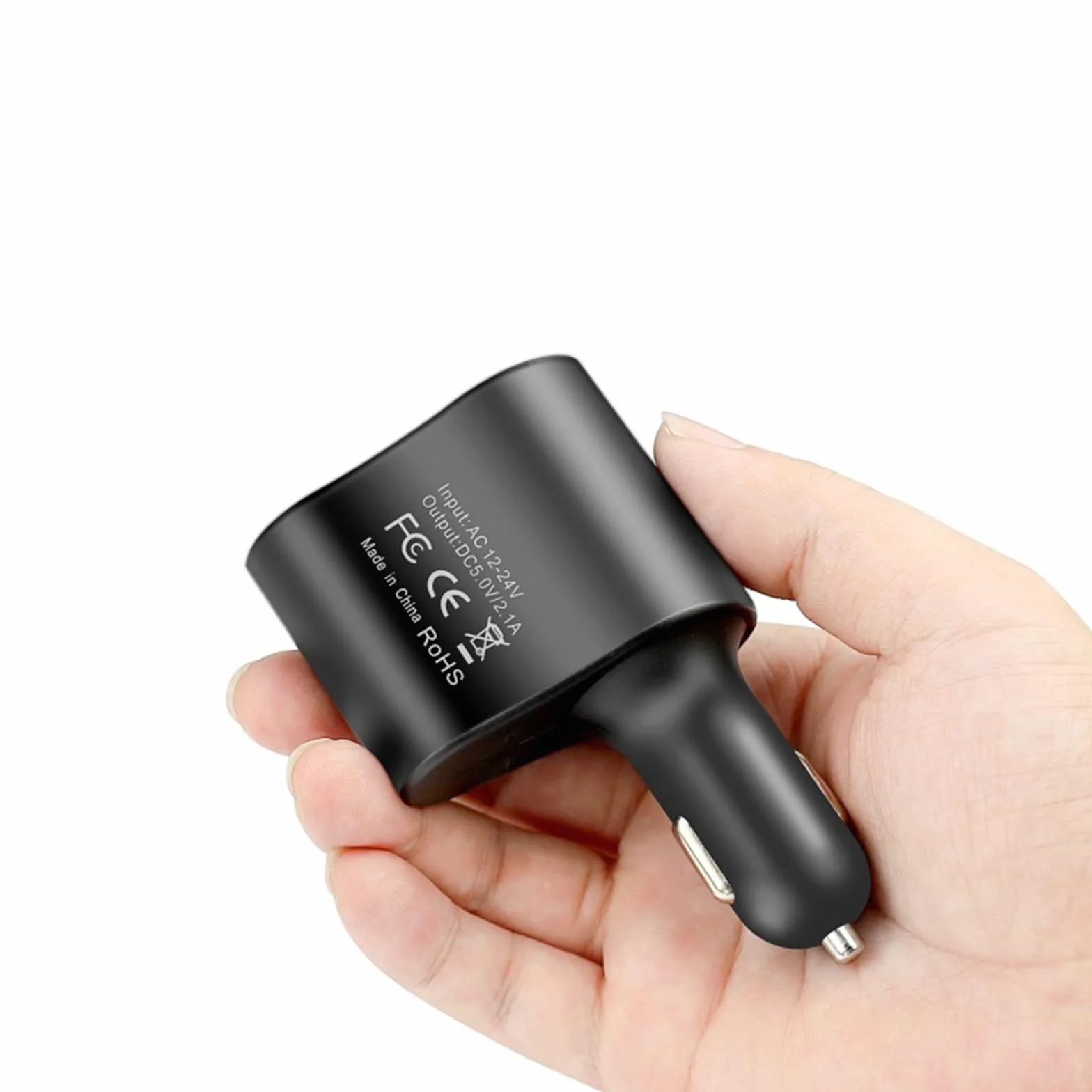 Powice Adapter do gniazda zapalniczki samochodowej 3 w 1, rozdzielacz USB, 12 V, ładowarka samochodowa, rozdzielacz zapalniczki samochodowej 12 V/24 V DC 120 W z podwójnym portem USB do 16 15 14 13 12