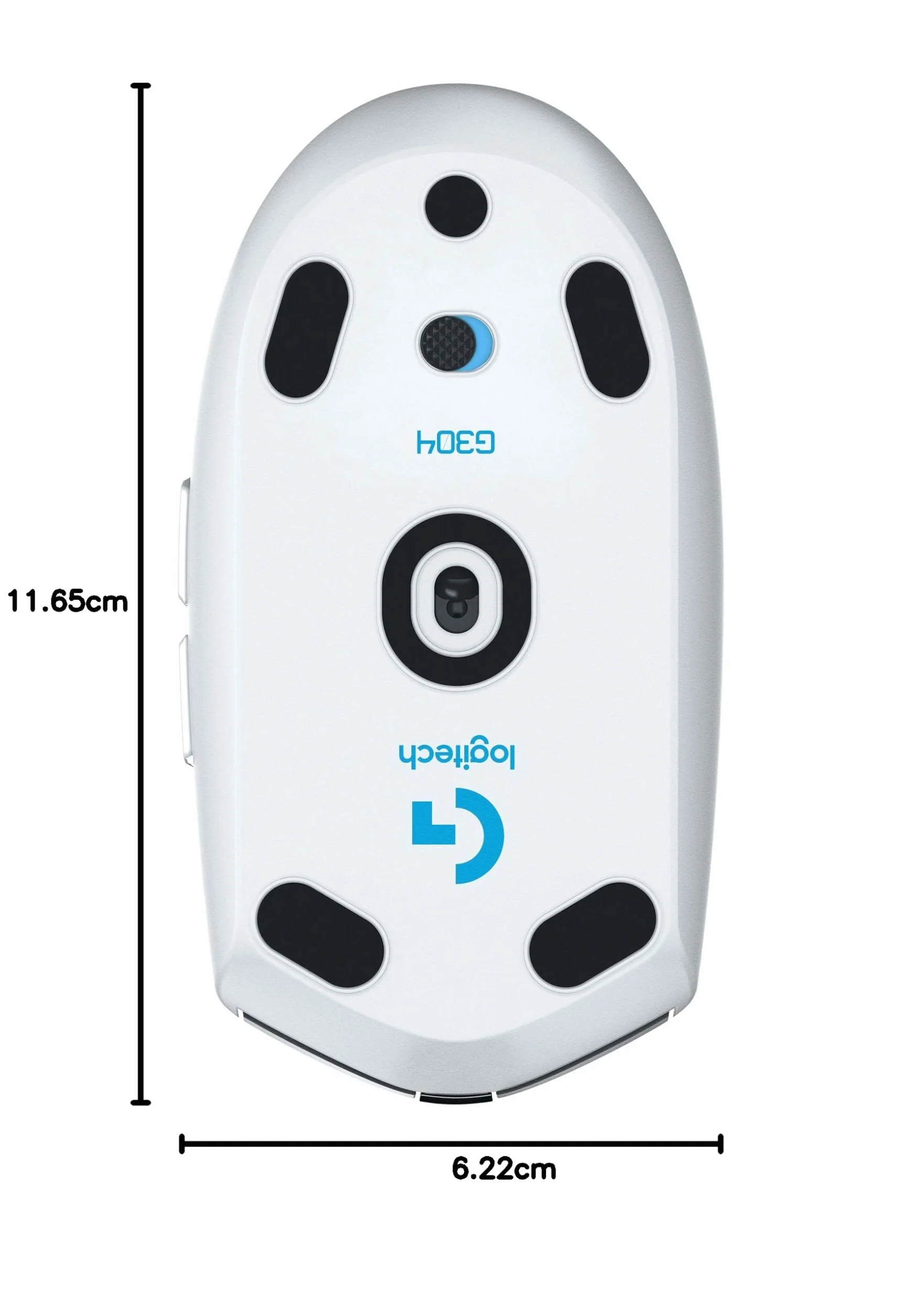 Logitech G G305 LIGHTSPEED, bezprzewodowa mysz do gier, czujnik HERO 12K, 12 000 DPI, lekka, 6 programowalnych przycisków, żywotność baterii 250 h, pamięć wbudowana, PC/Mac - Biały