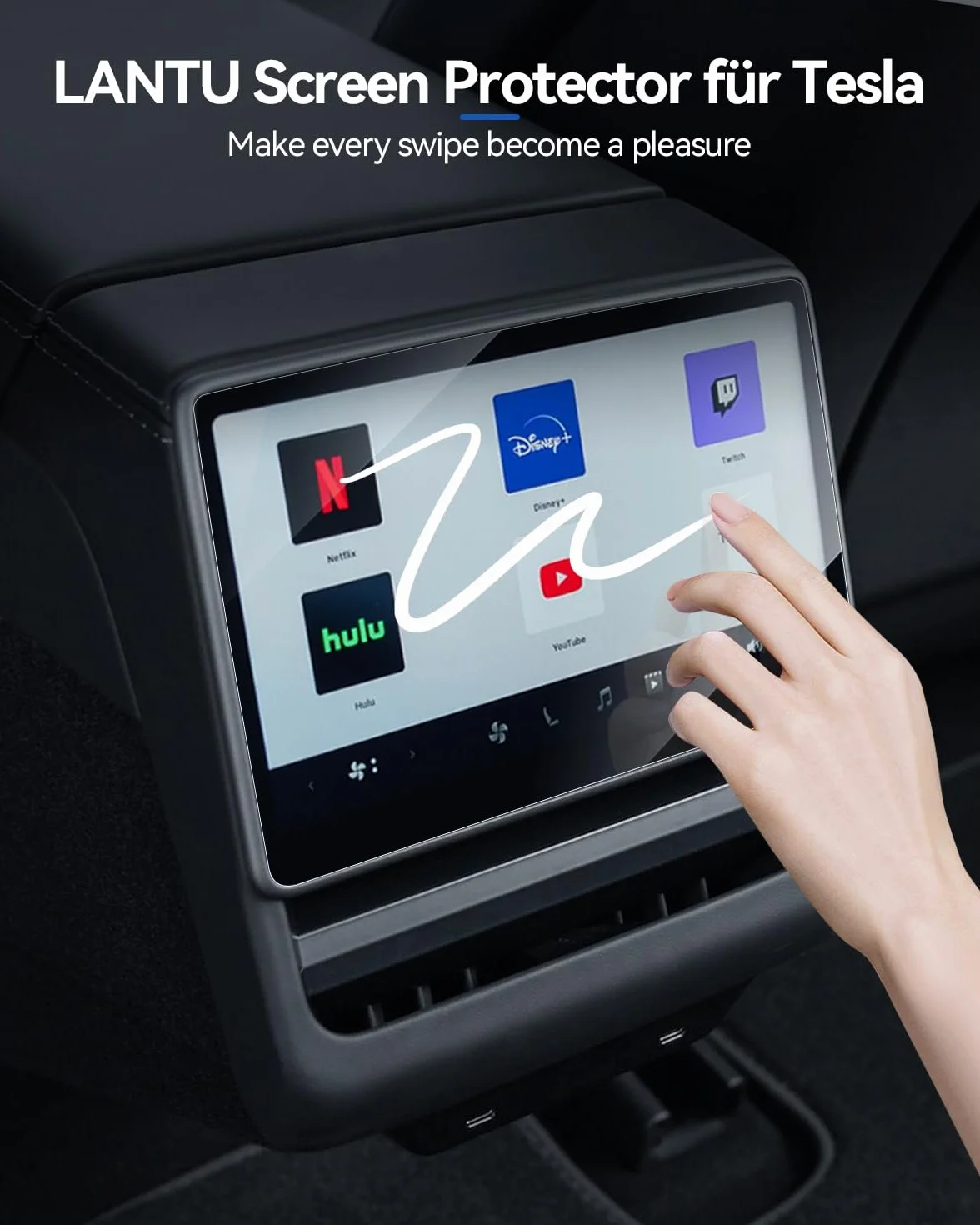 Folia Ochronna Tesla Model Y 2026 Premium Performance Matowa Antyodblaskowa Przód Tył Wyświetlacz 9H Szkło Hartowane Ochrona Ekranu Zestaw 2 Sztuki 16 8
