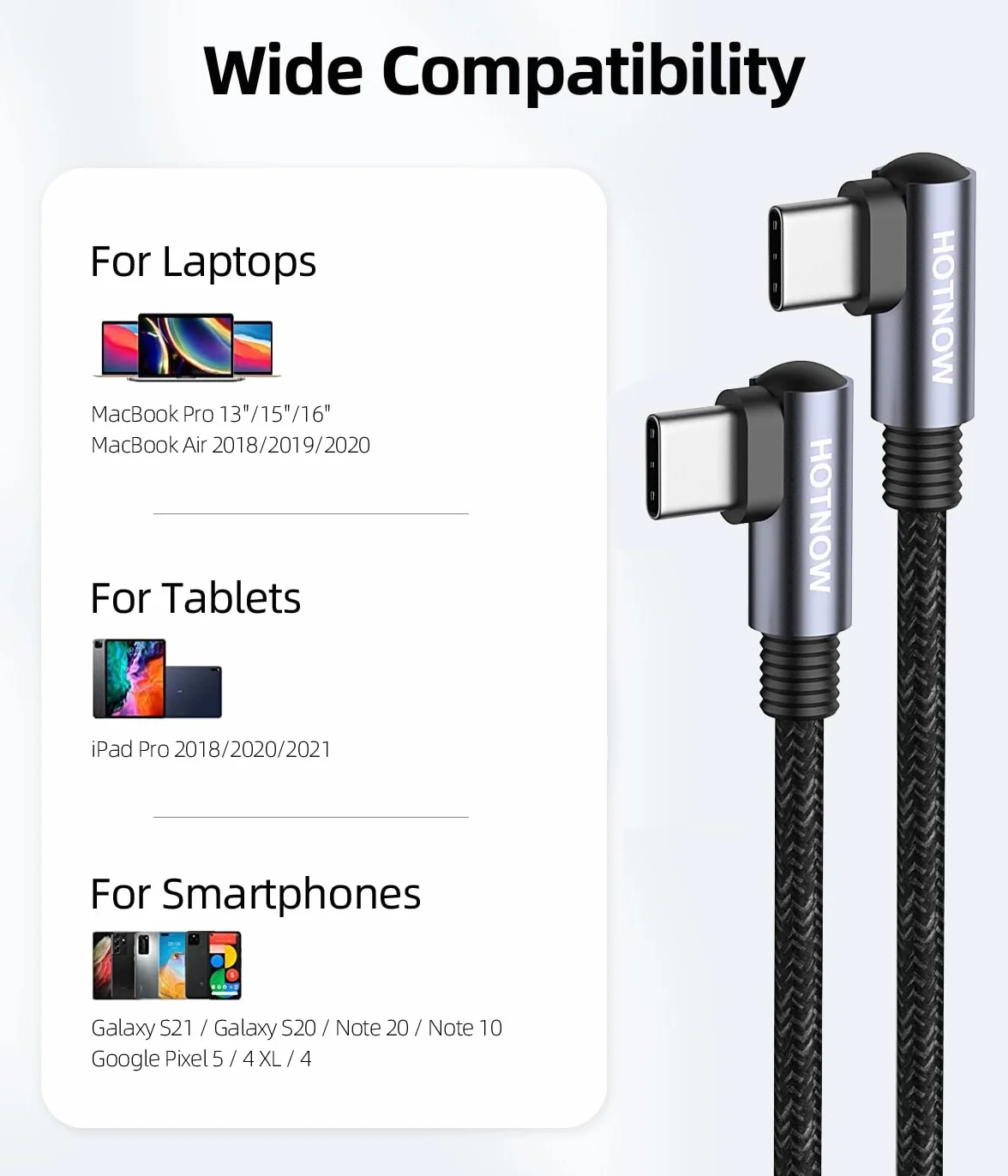 Prostokątny kabel USB C do C 30cm 3 Kawałki, krótki kabel ładowarki USB C 65W Szybkie przewody ładowania iPhone 15/16/17, Power Bank i urządzenia USB Typ C