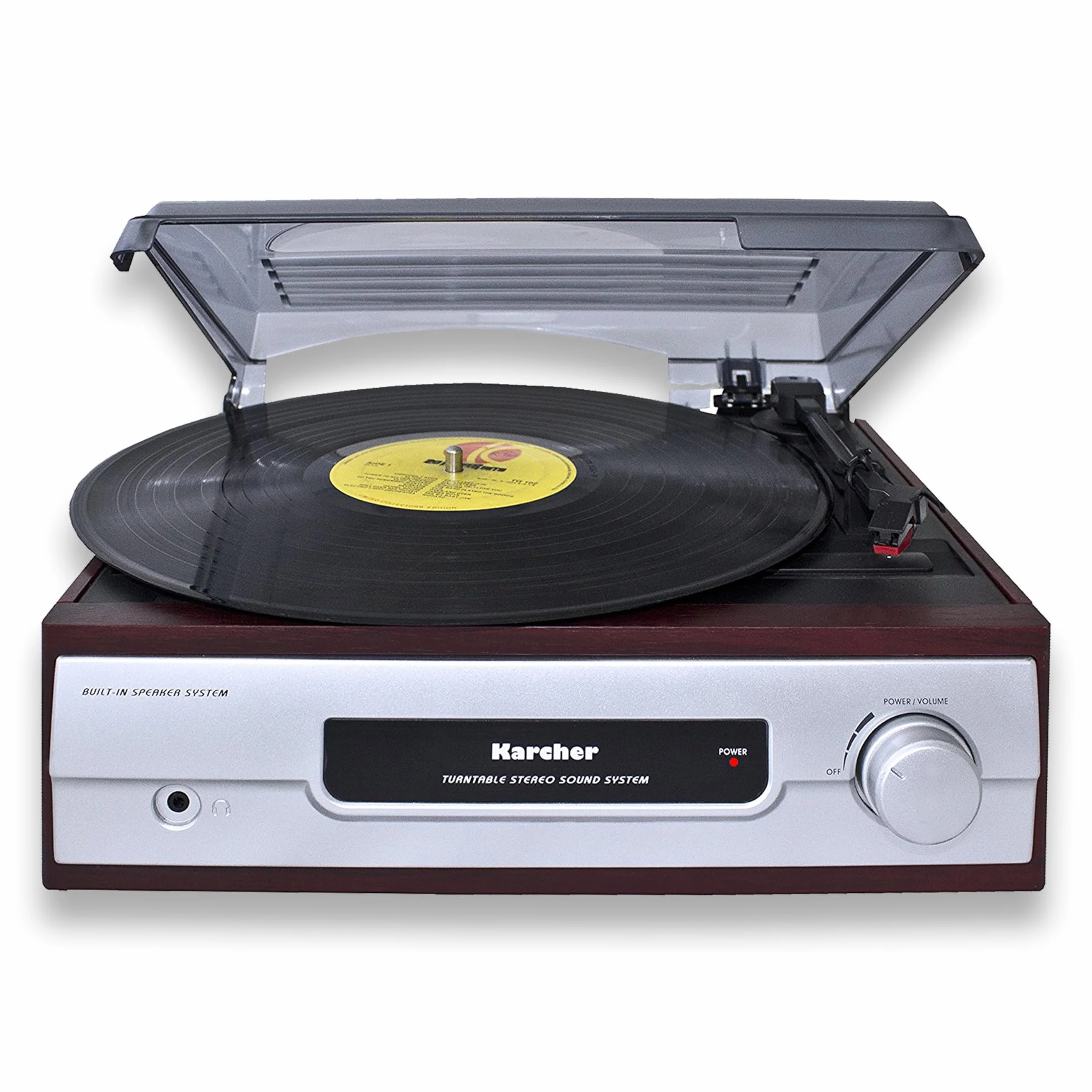 Kärcher KA8050 Gramofon z Wbudowanymi Głośnikami, Wielokolorowy, 28.8 x 31.7 x 14.3 cm