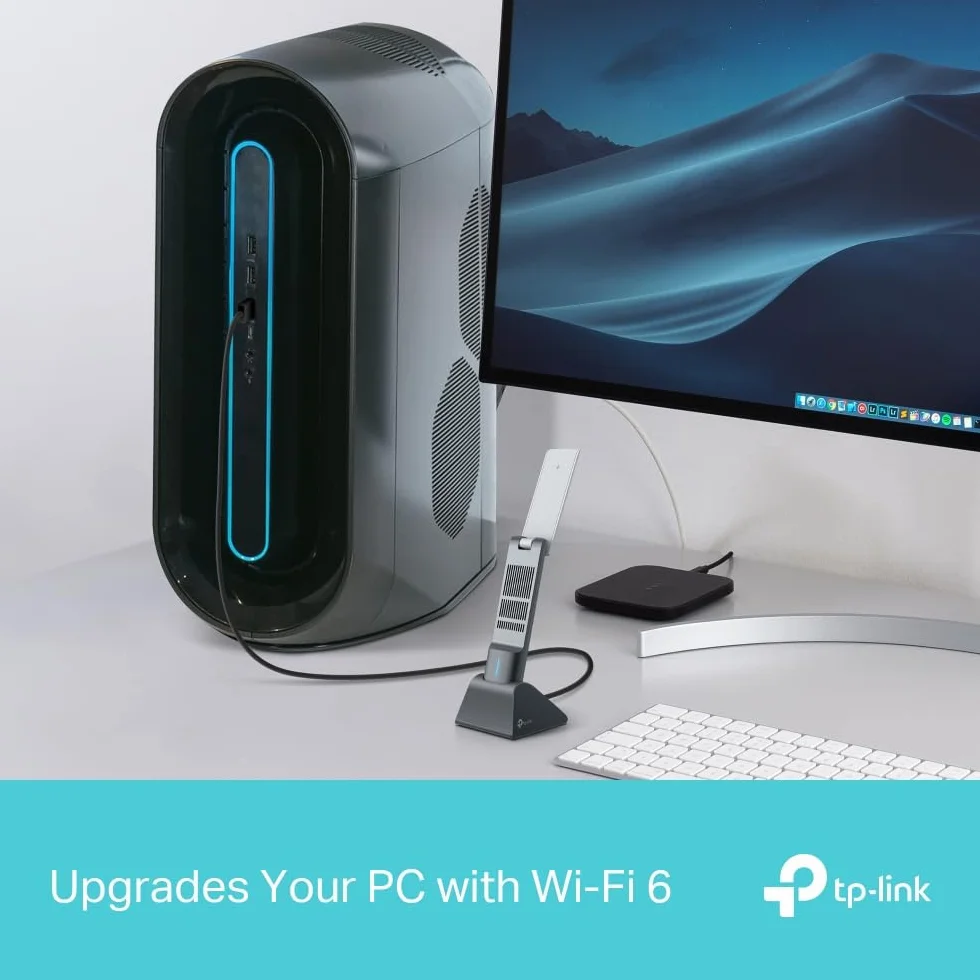 TP-Link Archer TX50UH – Dwuzakresowy adapter USB WiFi AX3000, Anteny o wysokim zysku, USB 3.0, Zabezpieczenia WPA3