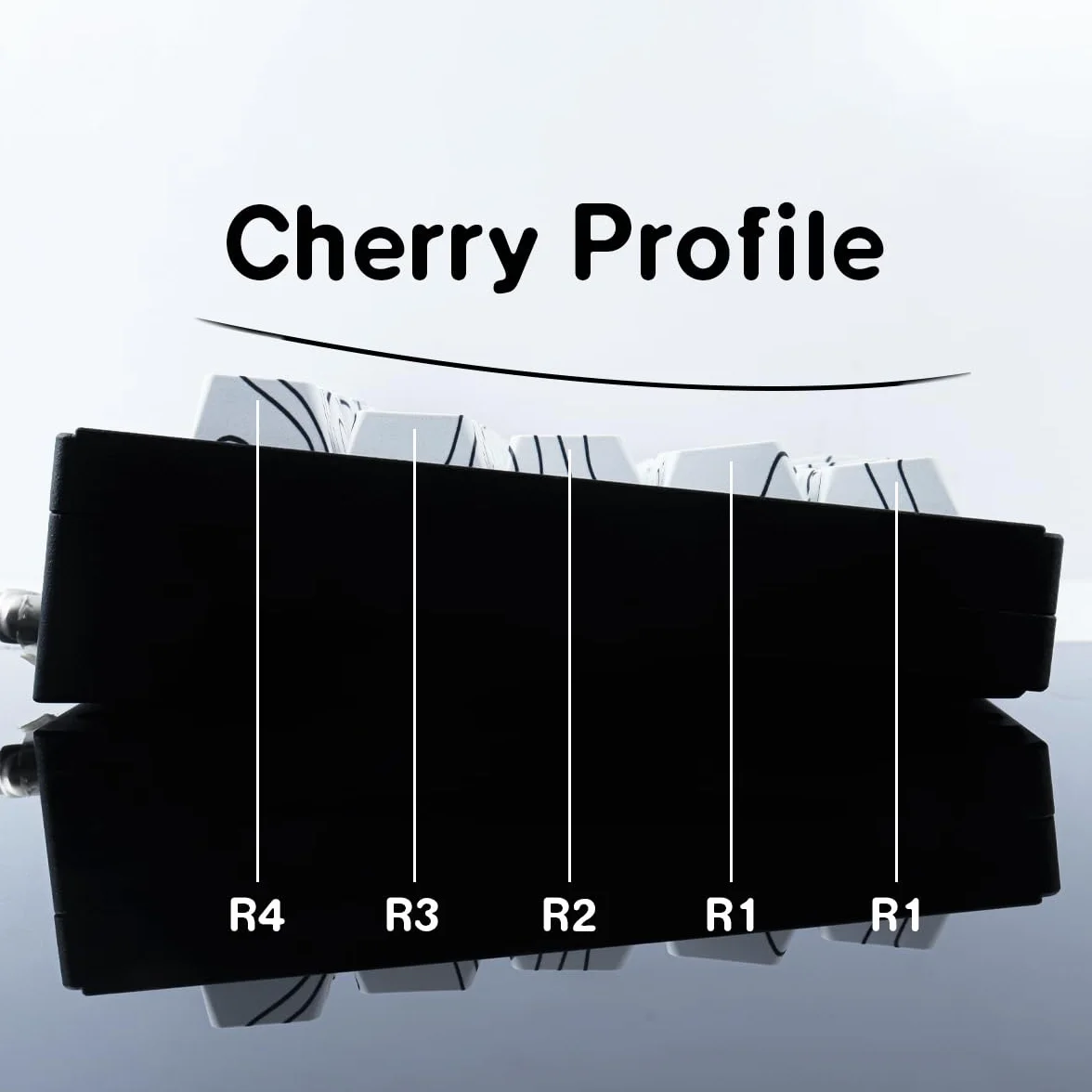 Sunzit Custom Keycaps zestaw 135 klawiszy PBT, Cherry Profile Dye-Sub White Topographic Keycaps do Cherry MX Switches ISO/ANSI UK, mechaniczna klawiatura gamingowa