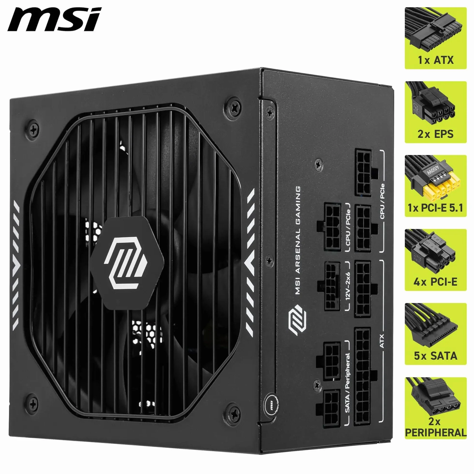 MSI MAG A750GLS PCIE5 zasilacz komputerowy