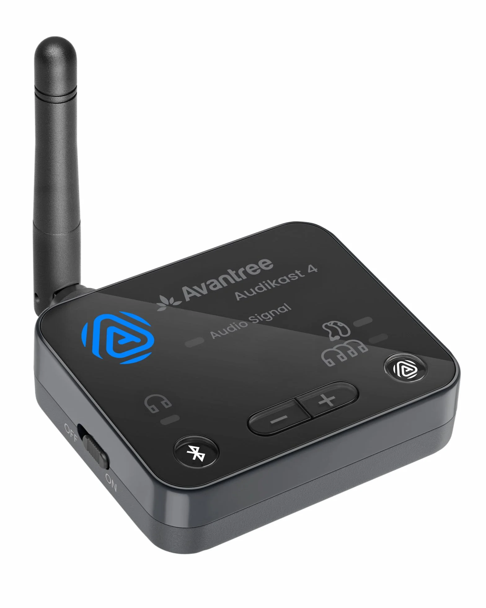 Avantree Audikast 4 transmiter TV Bluetooth 5.4 Auracast aptX Adaptive HD optyczne AUX