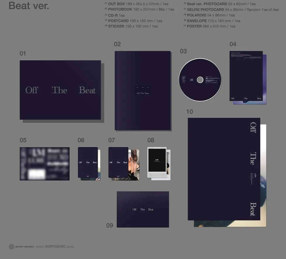 I.M 3rd EP Off The Beat Photobook CD (Beat ver.)