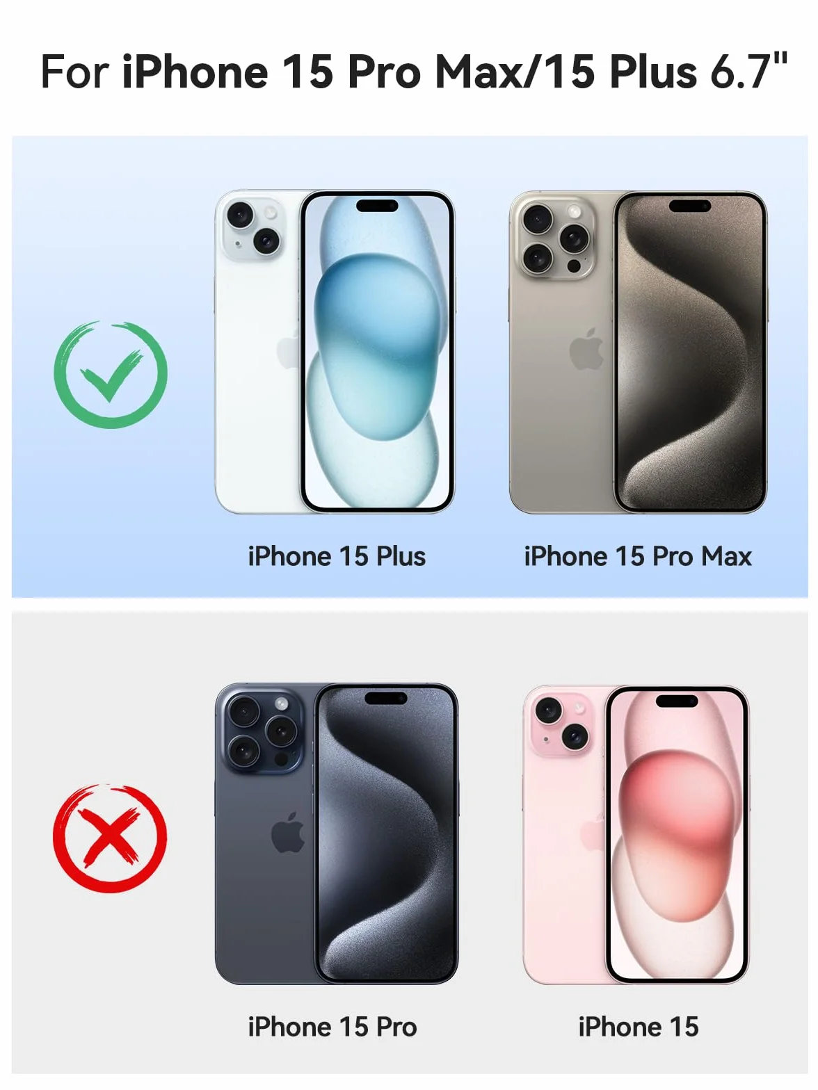 NEWDERY Etui z akumulatorem do iPhone 15 Pro Max/iPhone 15 Plus, 10 000 mAh, USB C, Qi, bezprzewodowe ładowanie