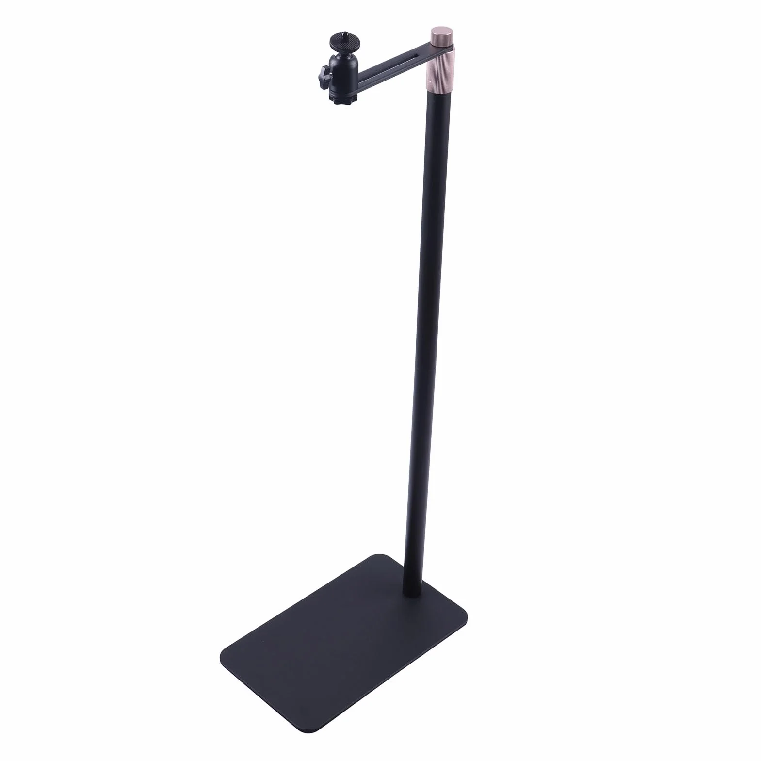 Stojak na Projektor 70-120 Cm, Regulowana Wysokość, Podłogowy z Podstawą ze Stali Węglowej, Odłączany do Projektora Gimbal z Kamerą Telefon