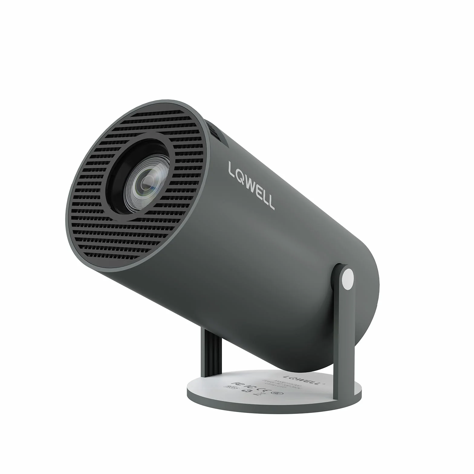 LQWELL Mini projektor, obsługuje 5G WiFi, BT5.0 z systemem Android, automatyczna korekcja trapezu, kąt 220 stopni, wyświetlacz 130 cali do telefonu/komputera/Xboxa, kino domowe 4K, HDMI