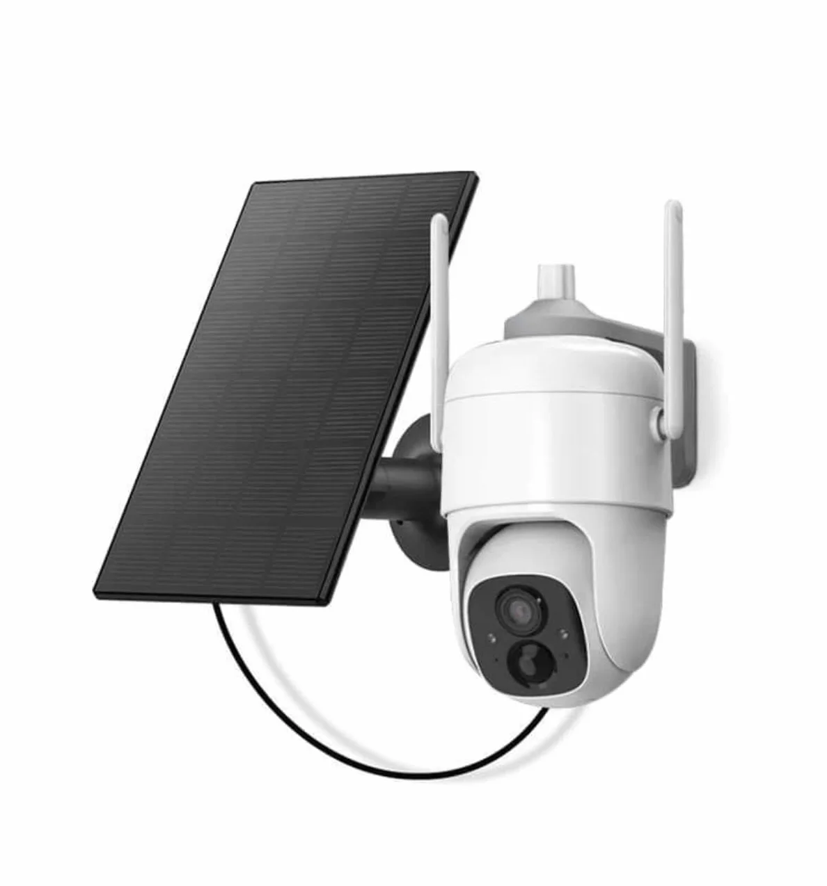 VicoHome bezprzewodowa kamera zewnętrzna Wi-Fi 2K z panelem solarnym, PTZ 360°, noktowizja, wodoodporna