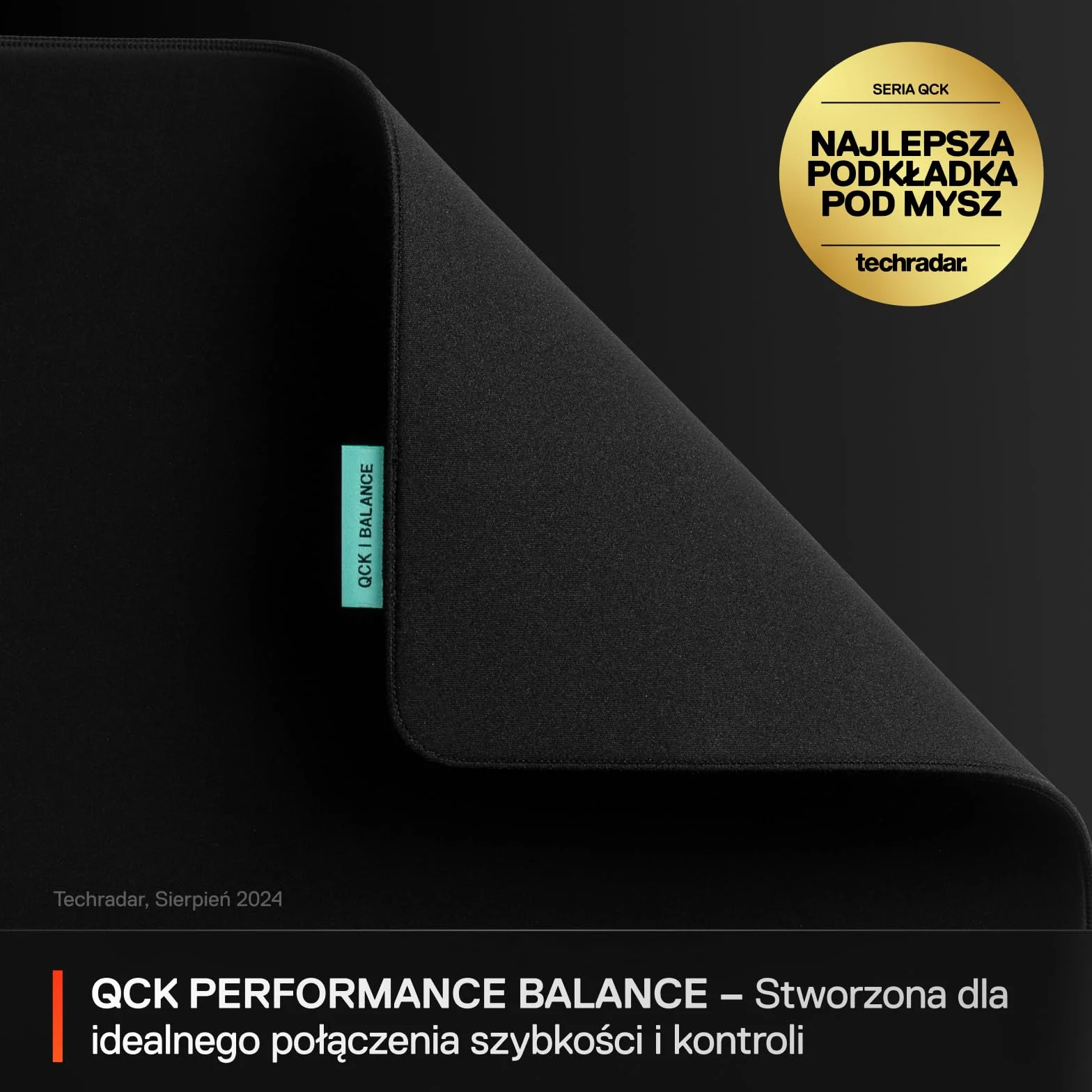 SteelSeries QcK L Performance Balance Podkładka 490x420 mm Antypoślizgowa FPS MOBA